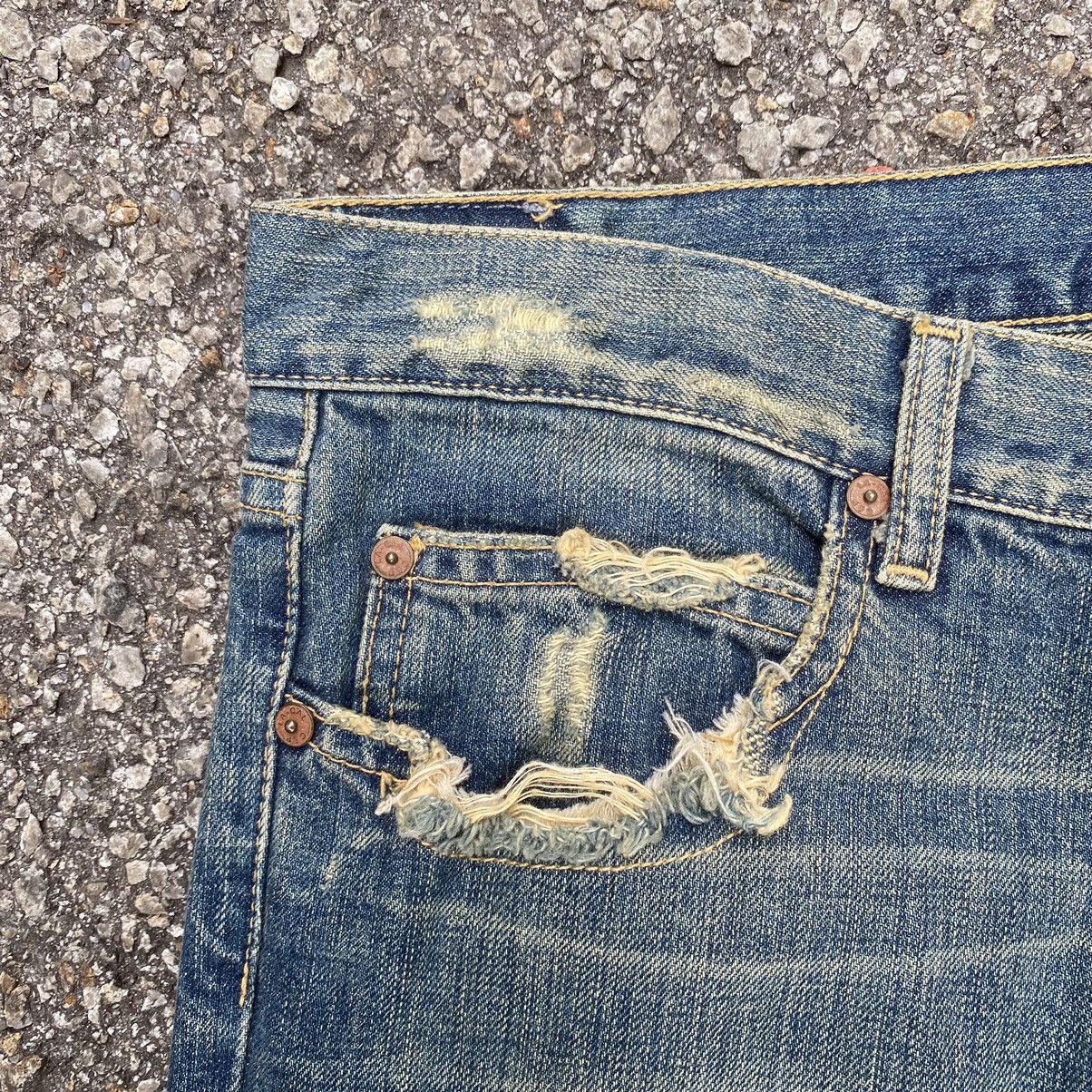 Kapital Flared Distressed Mudwash Jeans Chip & Pepper Boot Cut Denim Size US 29 - 4 Thumbnail