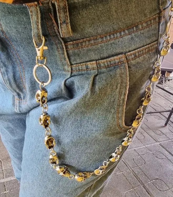 Jewelry 53 Cm Skull Pant ChainChain Size ONE SIZE - 7 Thumbnail