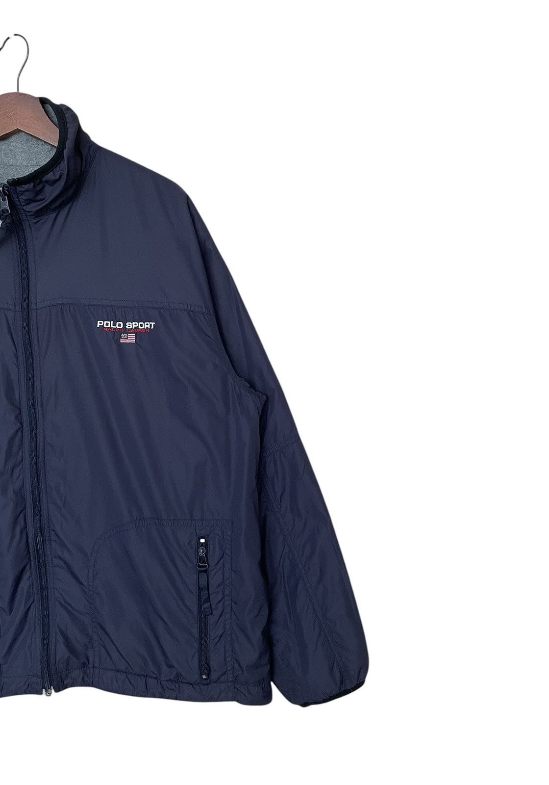Polo Ralph Lauren Vintage Brand Polo Sport RL Reversible Fleece Jacket 1990s Size US L / EU 52-54 / 3 - 8 Thumbnail