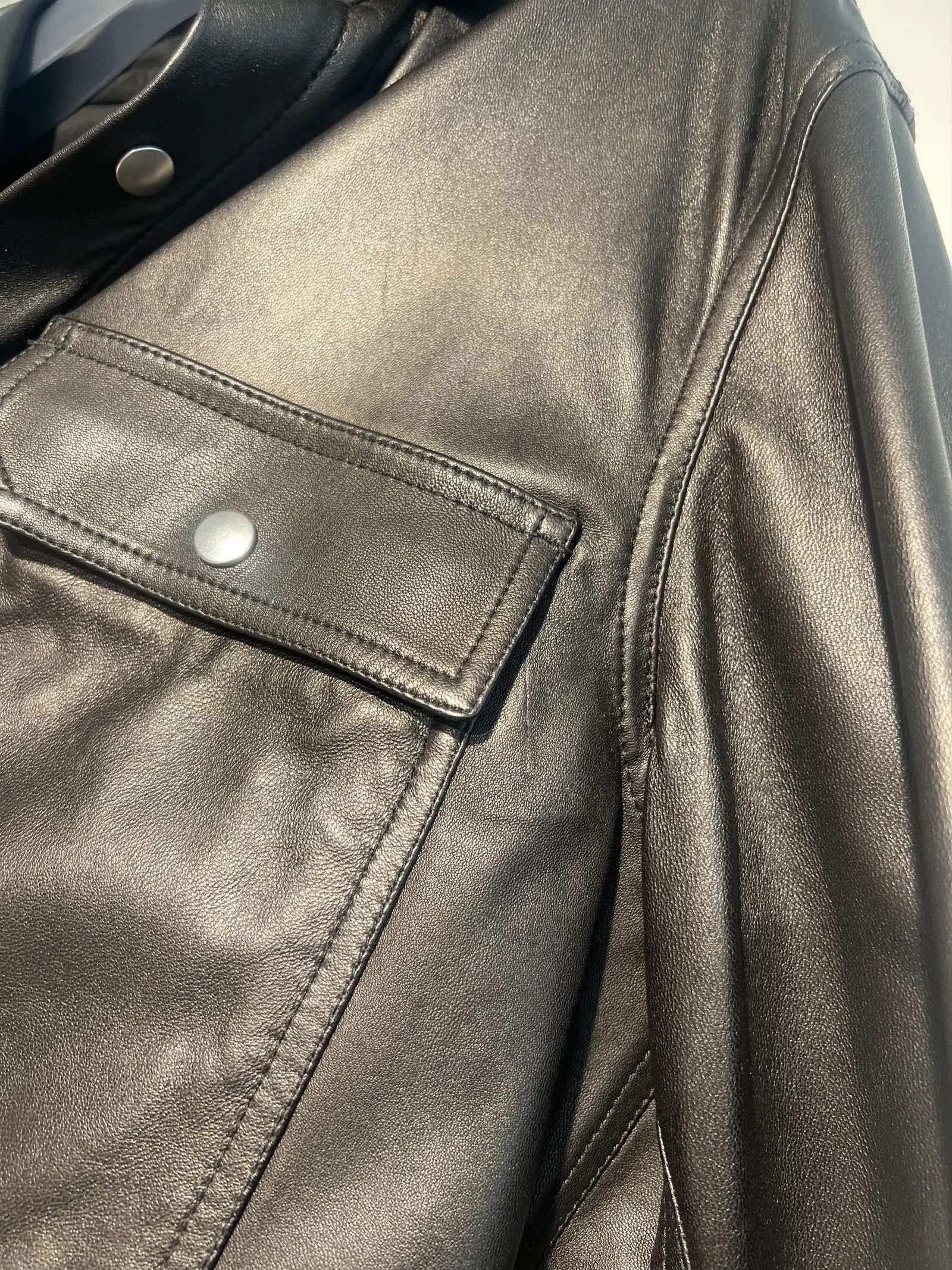 Rick Owens Rick Owens Leather Shirt Jacket Size US M / EU 48-50 / 2 - 6 Thumbnail