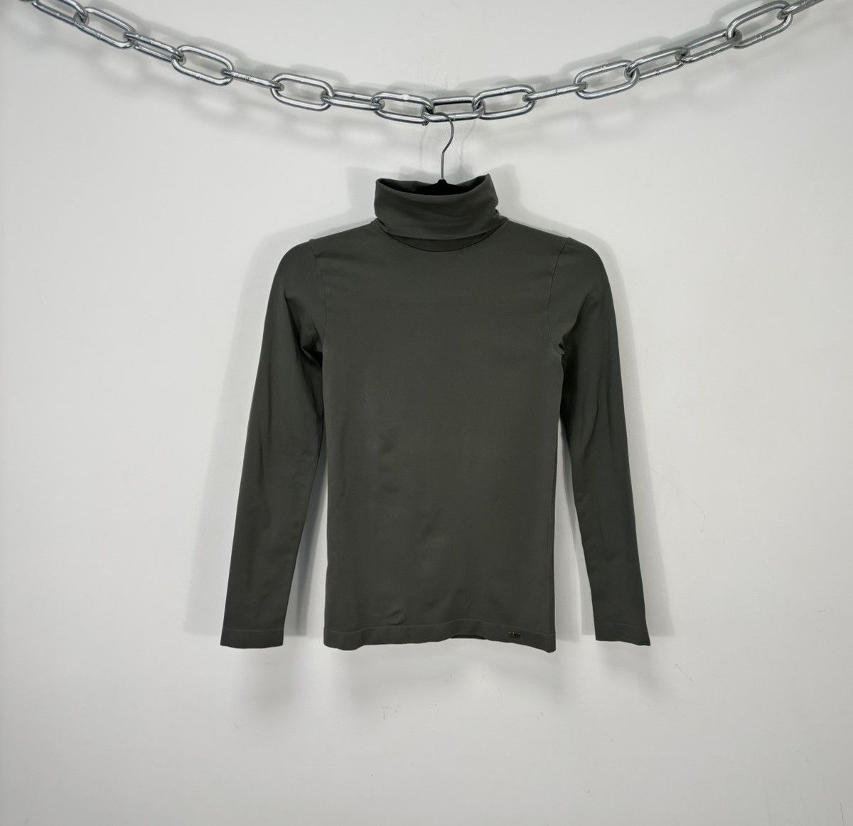 Max Mara Max Mara Women’s Italian Luxury Slim Nylon Turtleneck Top Size M / US 6-8 / IT 42-44 - 1 Thumbnail