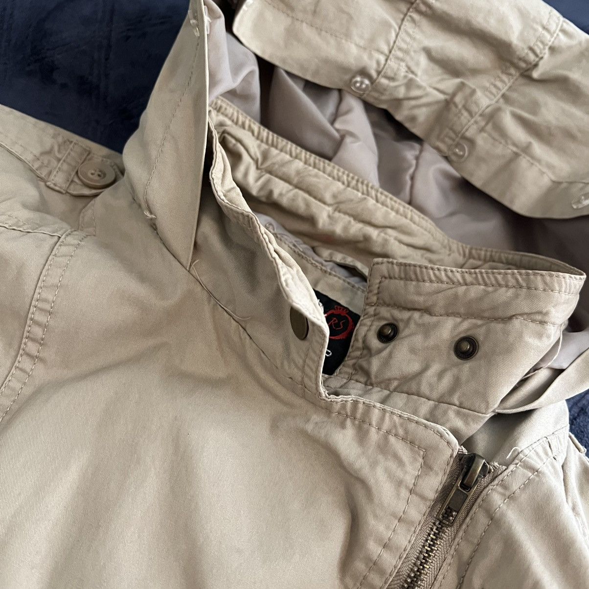 Other Beige/Khaki Women’s Size M Red Snap Coat Size M / US 6-8 / IT 42-44 - 5 Thumbnail