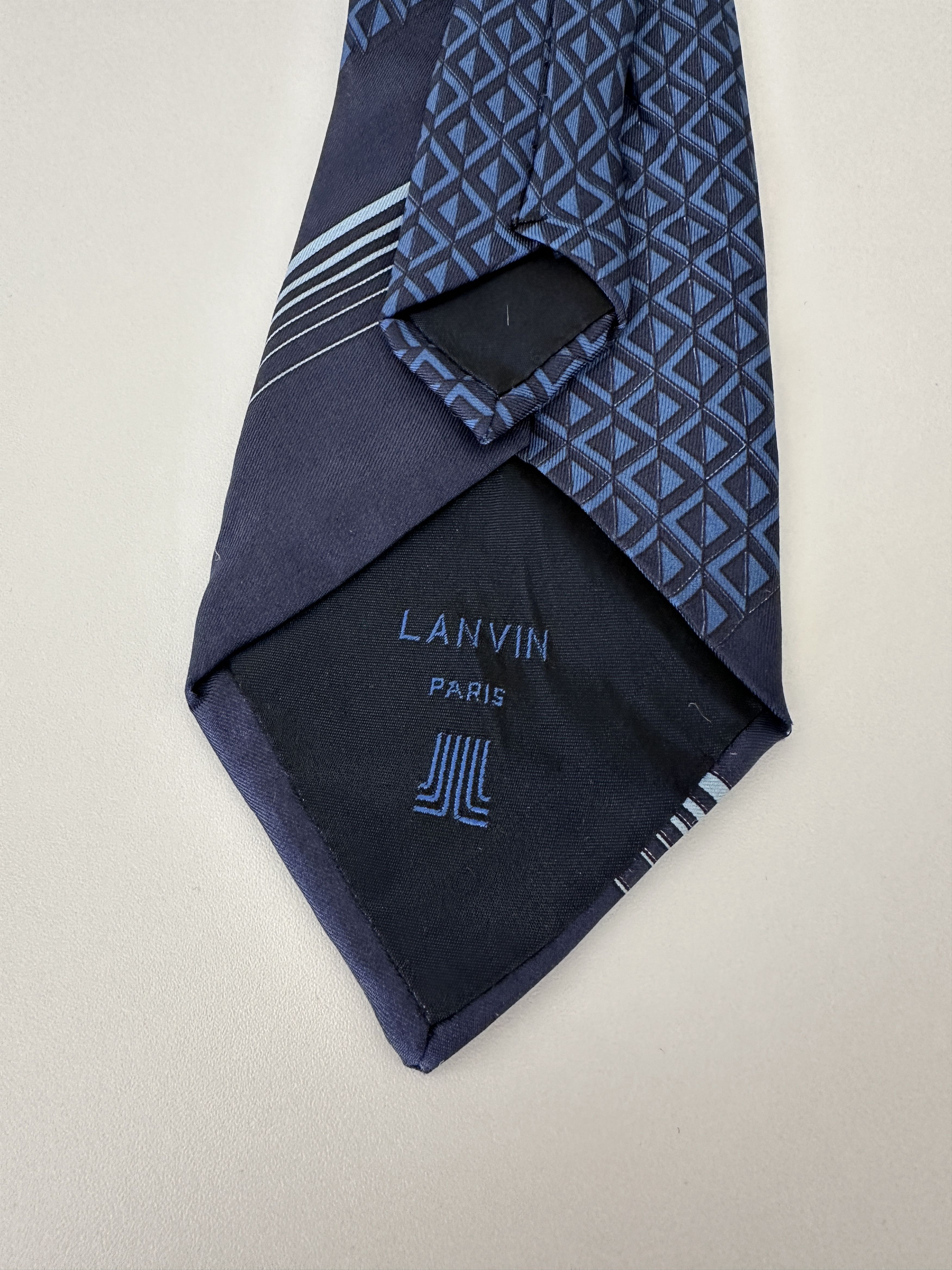 Lanvin Lanvin Silk Blue Tie Size ONE SIZE - 4 Thumbnail