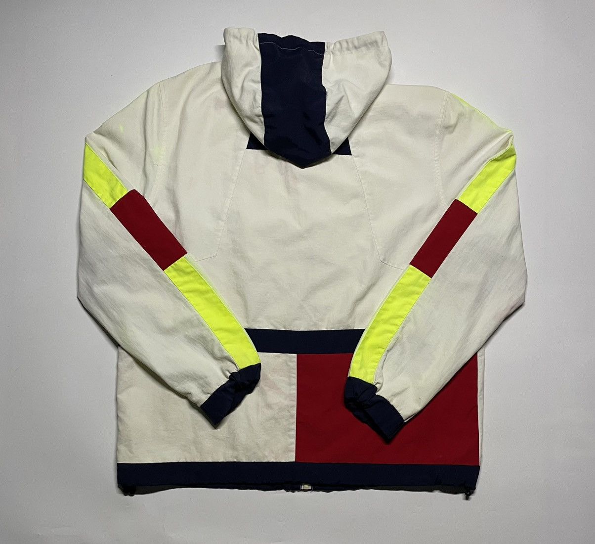 Tommy Hilfiger × Vintage Tommy Hilfiger combine bigflag white sportwear jacket Size US L / EU 52-54 / 3 - 2 Thumbnail