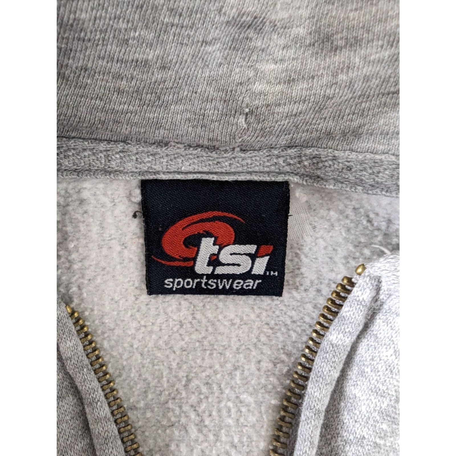 NCAA VINTAGE Wisconsin Badgers Sweatshirt Women's L Full Zip Gray Hoodie NCAA Size L / US 10 / IT 46 - 4 Thumbnail