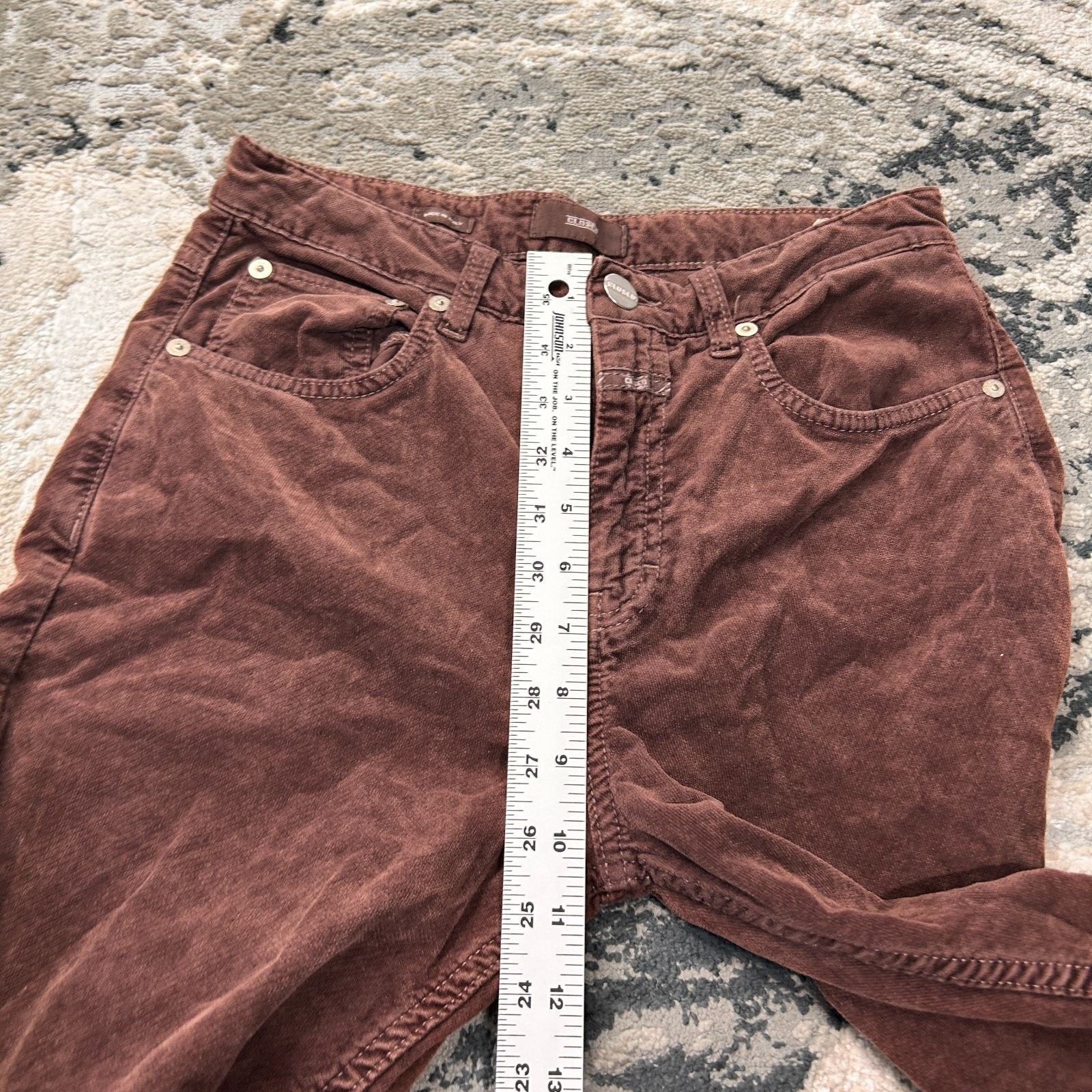 CLOSED Closed Corduroy Pants Womens 27 Brown Slightly Flared Leg Size 27" / US 4 / IT 40 - 4 Thumbnail