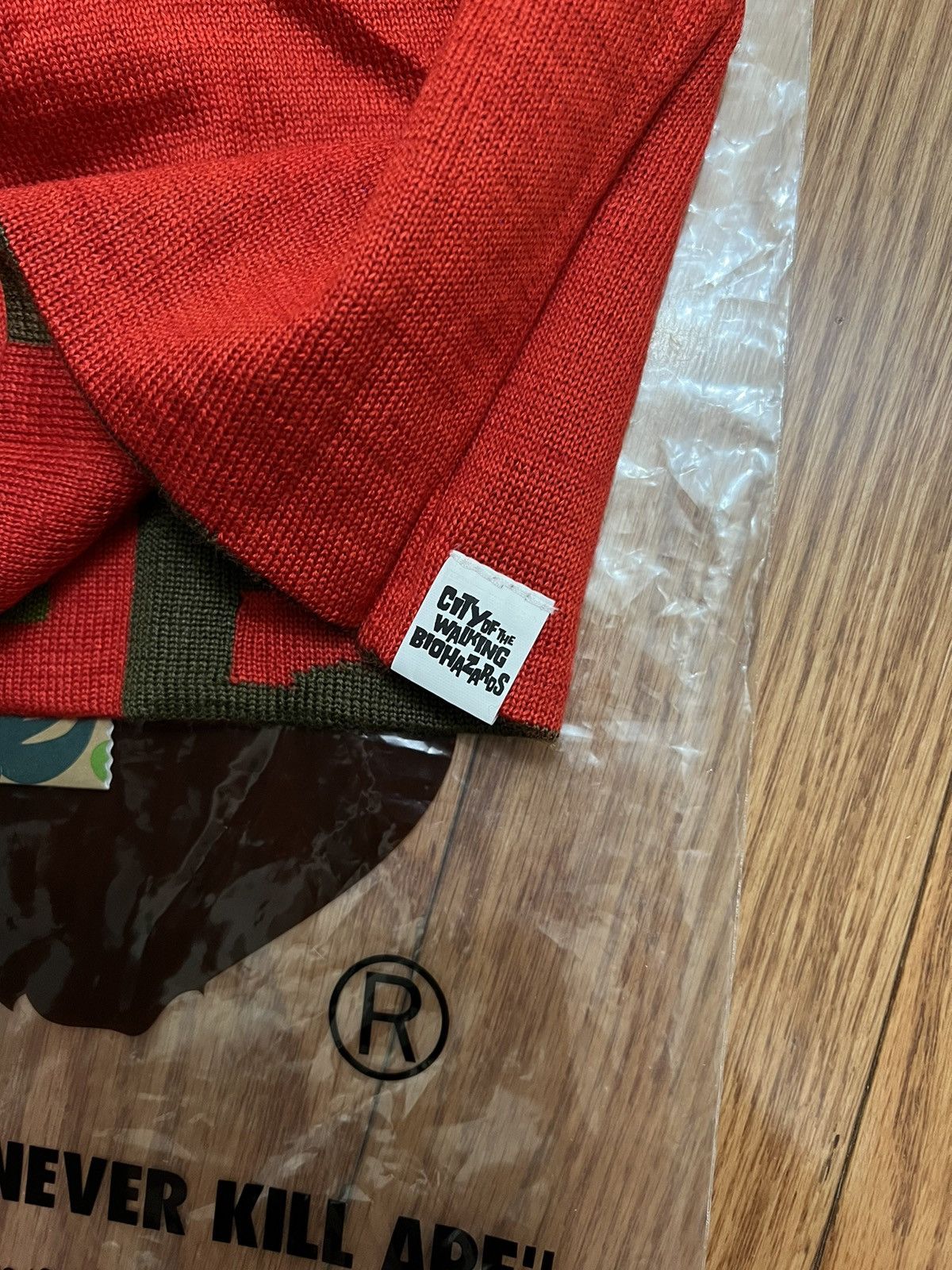 Bape Bape Red Camp Shark Beanie Size ONE SIZE - 5 Thumbnail