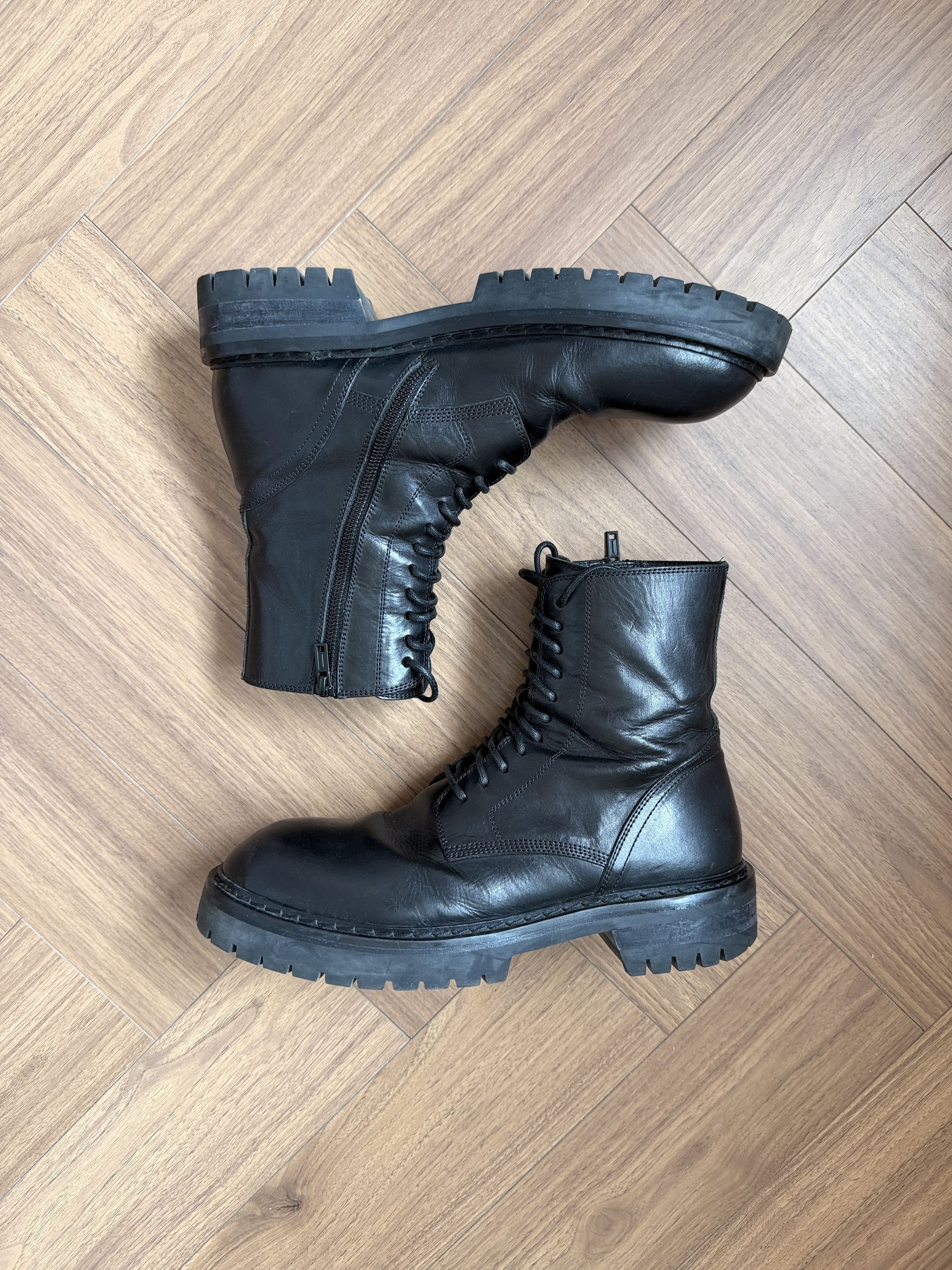 Ann Demeulemeester Ann Demeulemeester Alec Lug Sole Combat Boots Size US 10 / EU 43 - 6 Thumbnail