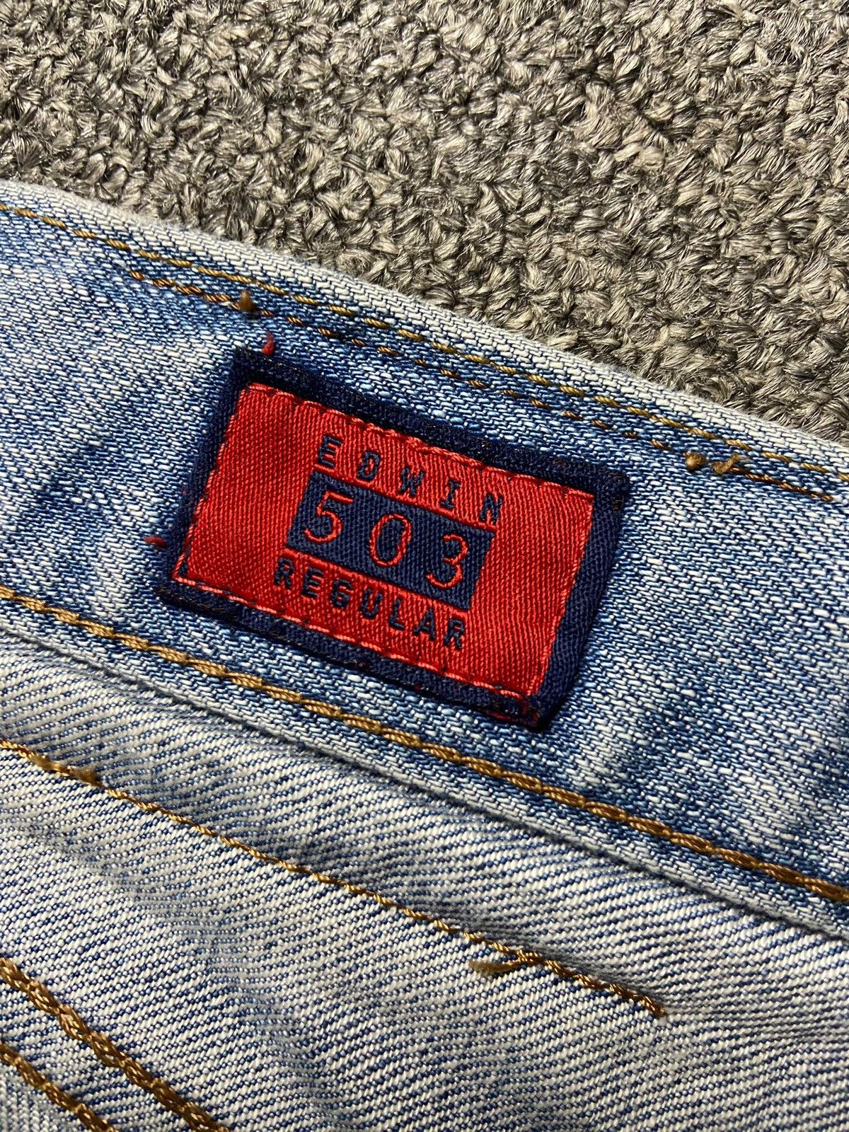Edwin Edwin 503 Regular Fit Denim Jeans (164) Size US 34 / EU 50 - 3 Thumbnail