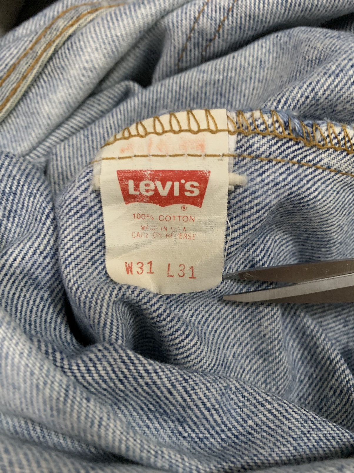 Levi's Vintage 80s Levis 610 Flame Printed Jeans like Gallery Dept. Size US 30 / EU 46 - 20 Thumbnail