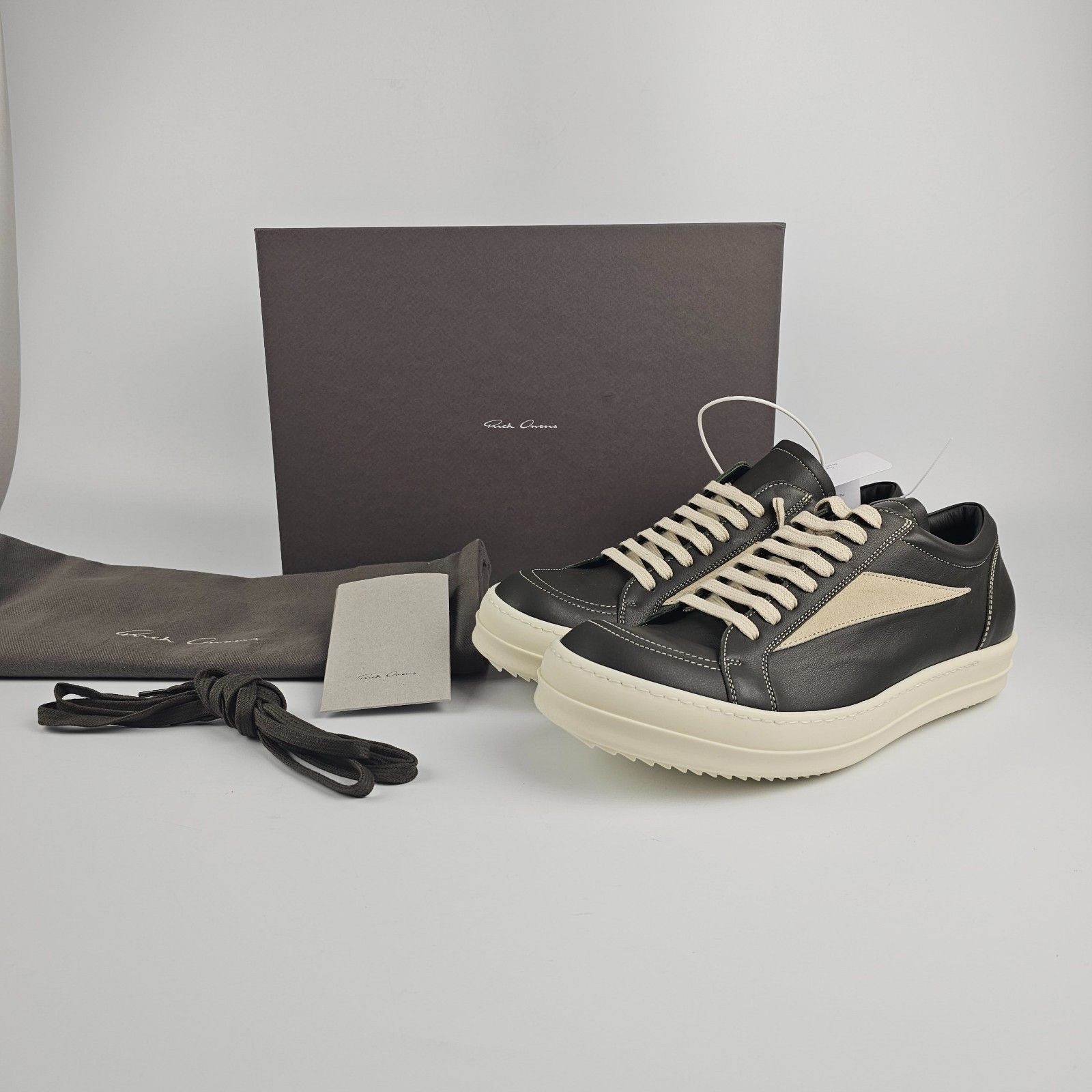RICK OWENS CONCORDIANS Vintage Bosco/Milk Sneakers New & Aut
