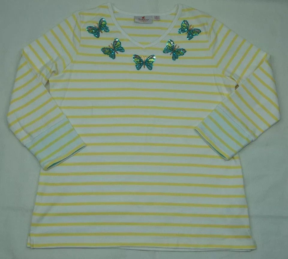 Quacker Factory Quacker Factory womens top size UK12-14 (LABEL M USA) excl Size L / US 10 / IT 46 - 6 Thumbnail