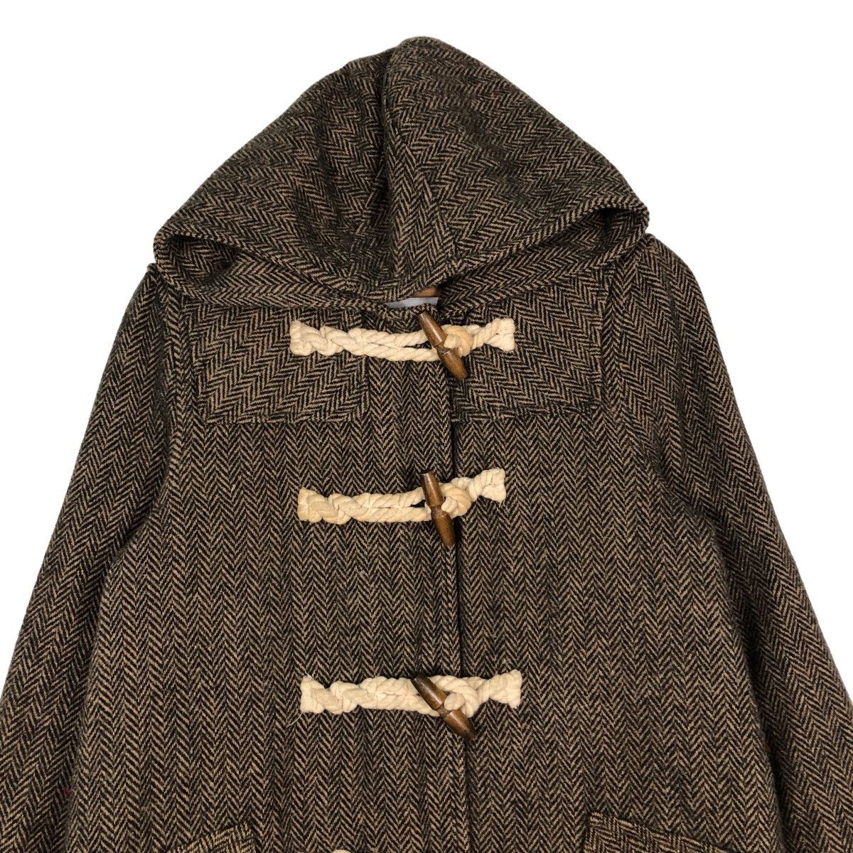 Harris Tweed 📌VINTAGE LONG JACKET WOOL HARRIS TWEED Size US M / EU 48-50 / 2 - 9 Thumbnail