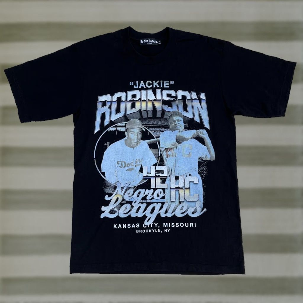 Disturbia Do Not Disturb Jackie Robinson 42 HC Negro Leagues T-Shirt L Black Mens Size US L / EU 52-54 / 3 - 1 Thumbnail