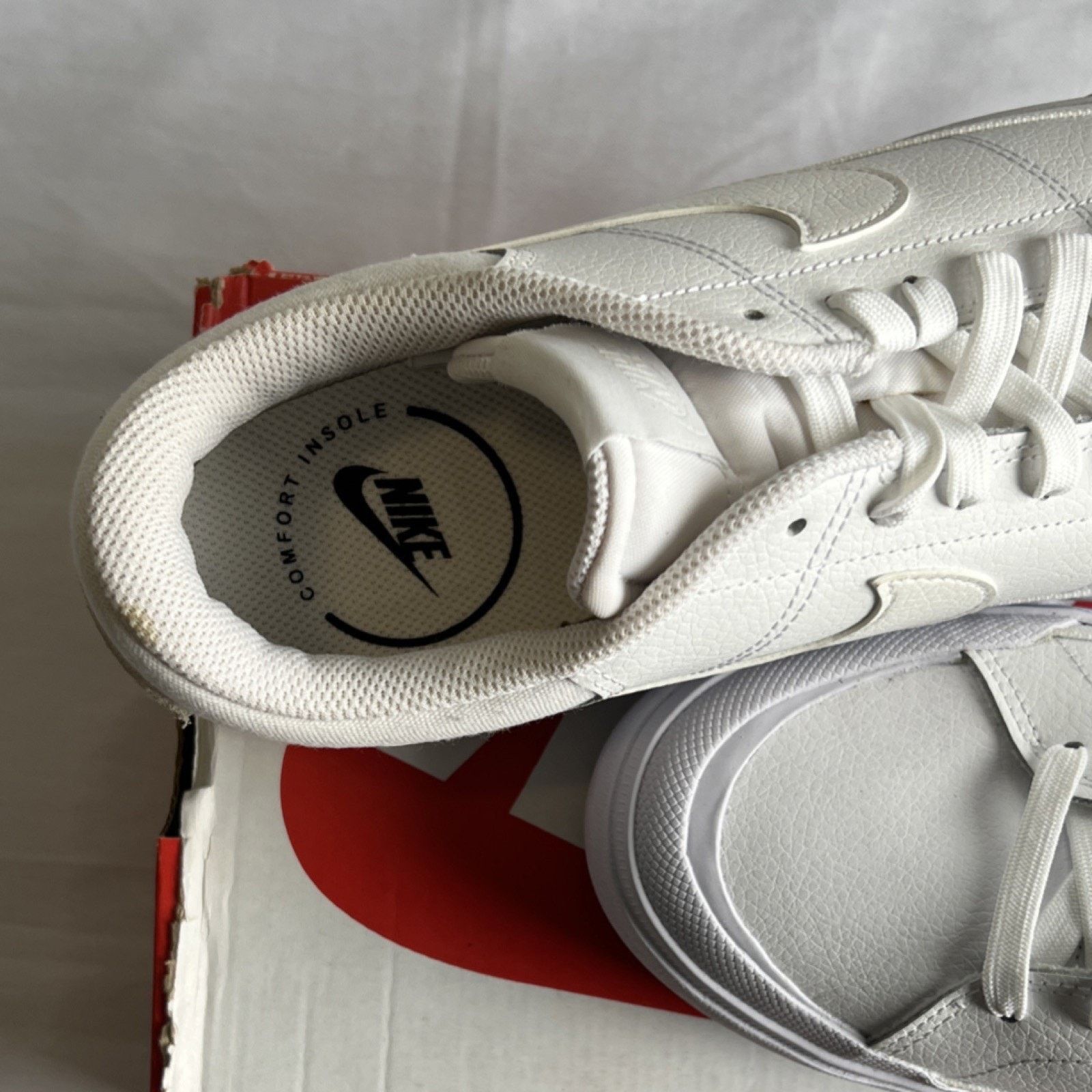 Nike Nike Court Legacy Lift White Hemp Men's Comfort Sneakers Size US 11.5 / EU 44-45 - 3 Thumbnail