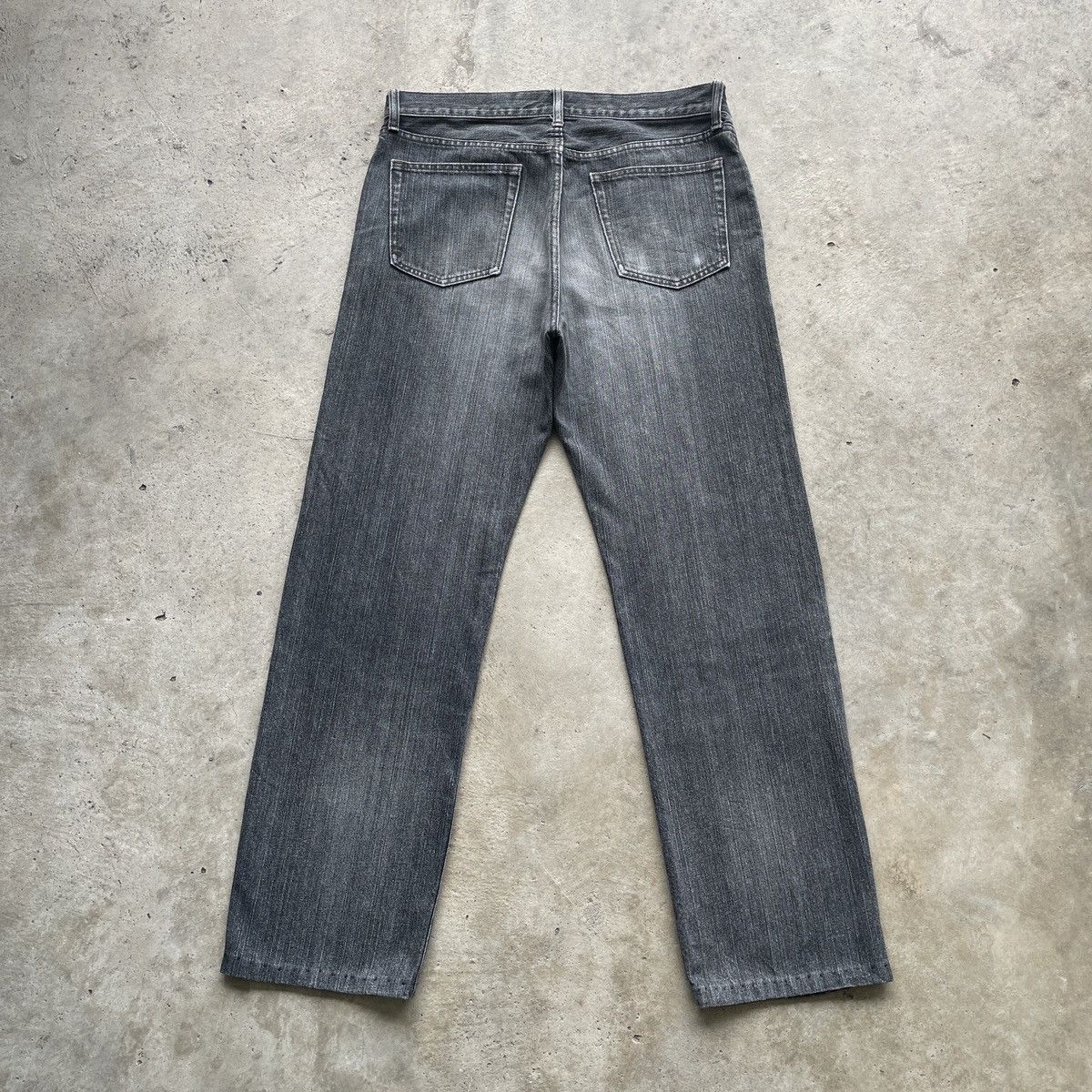 Japanese Brand × Jean × Vintage Vintage Japanese Black Faded Denim Jeans Pants W33x30.5 Size US 33 - 12 Thumbnail