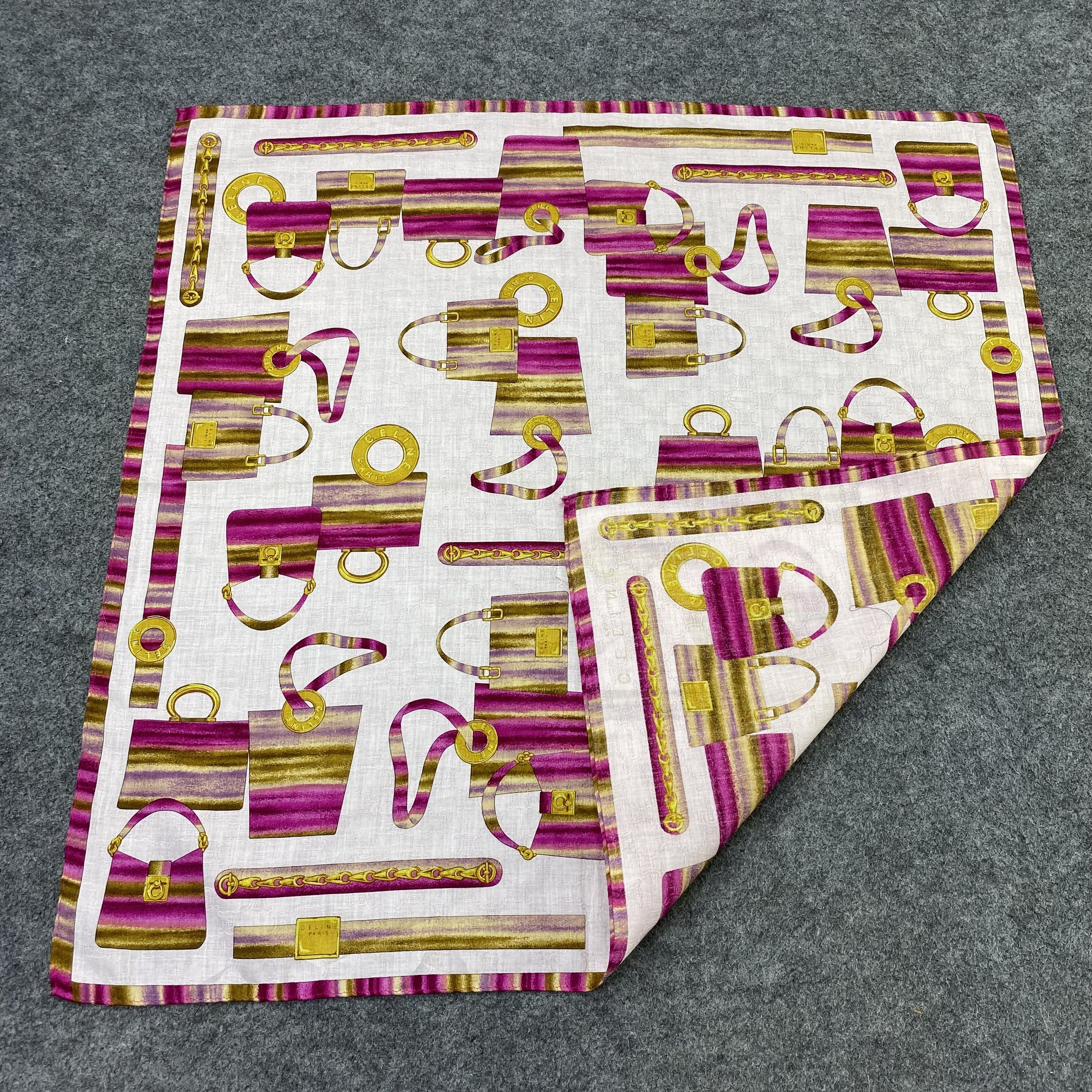Celine Celine Handkerchief Neckerchief Bandana-B1763 Size ONE SIZE - 5 Thumbnail