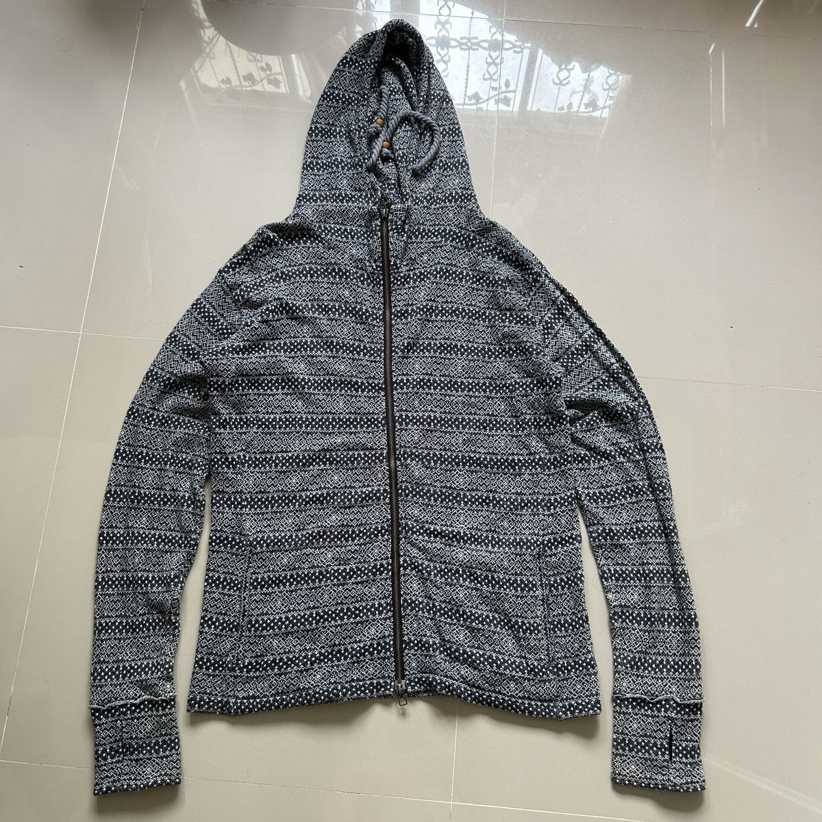 PPFM Vintage Y2K PPFM Zip-Up Knit Hoodie Size US S / EU 44-46 / 1 - 1 Thumbnail