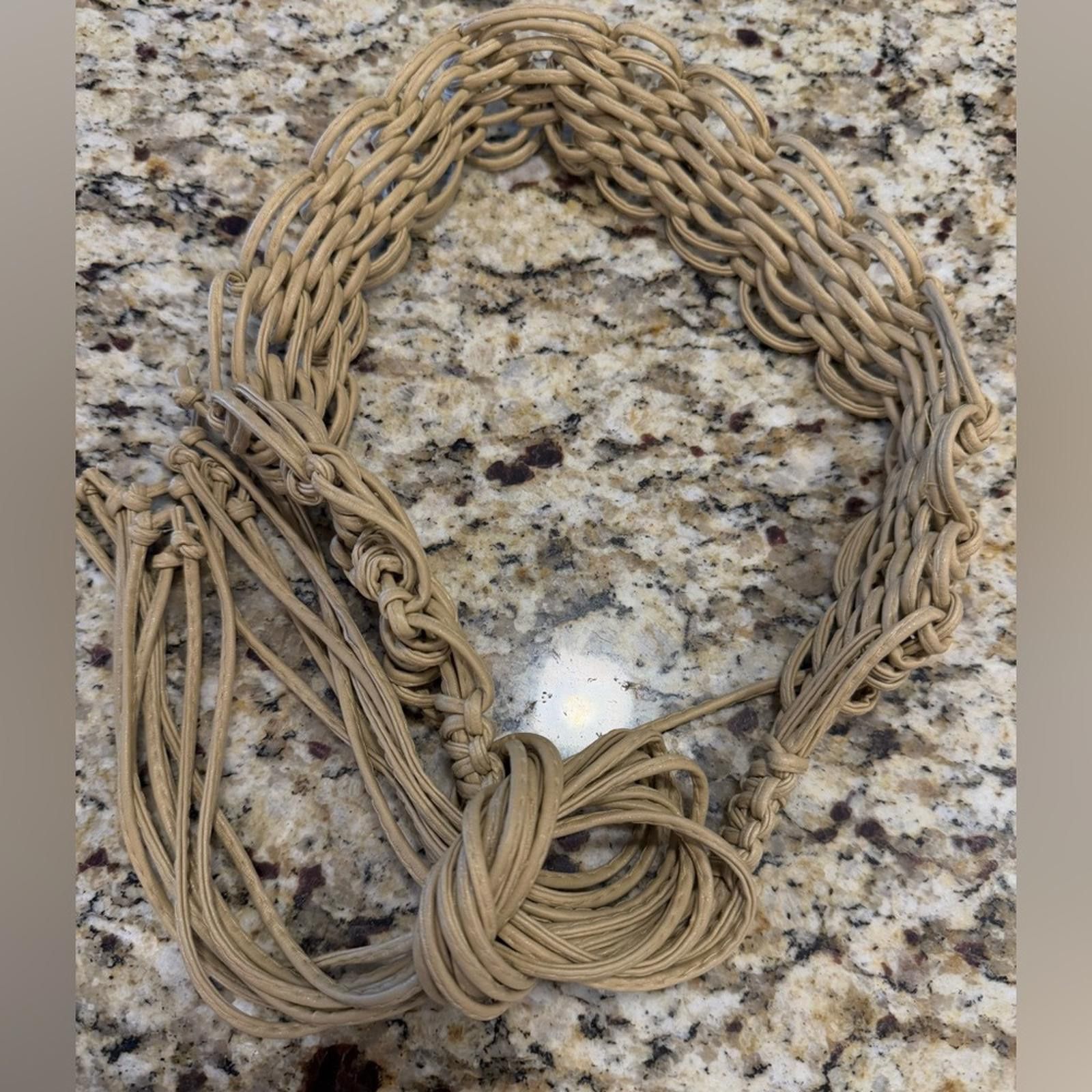 Other Tan bohemian braided rope belt tassel ends 51” length Size ONE SIZE - 1 Thumbnail