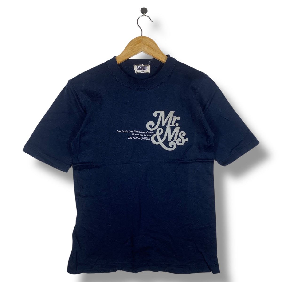Japanese Brand Vintage 80's MR & MS SKYLINE Japan Tee Shirt Free Size Size US M / EU 48-50 / 2 - 1 Thumbnail