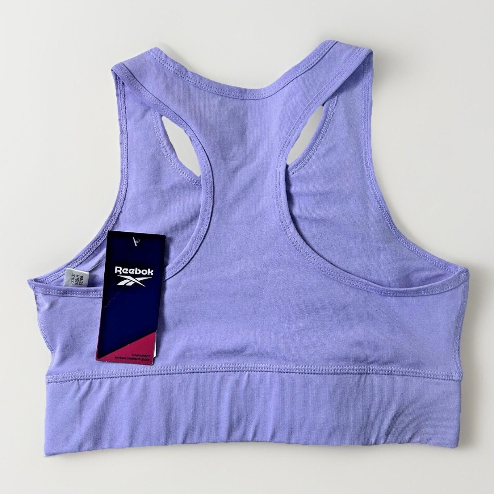 Reebok Reebok Women's Identity Sports Bra Lavender Purple Women's M Size ONE SIZE - 3 Thumbnail