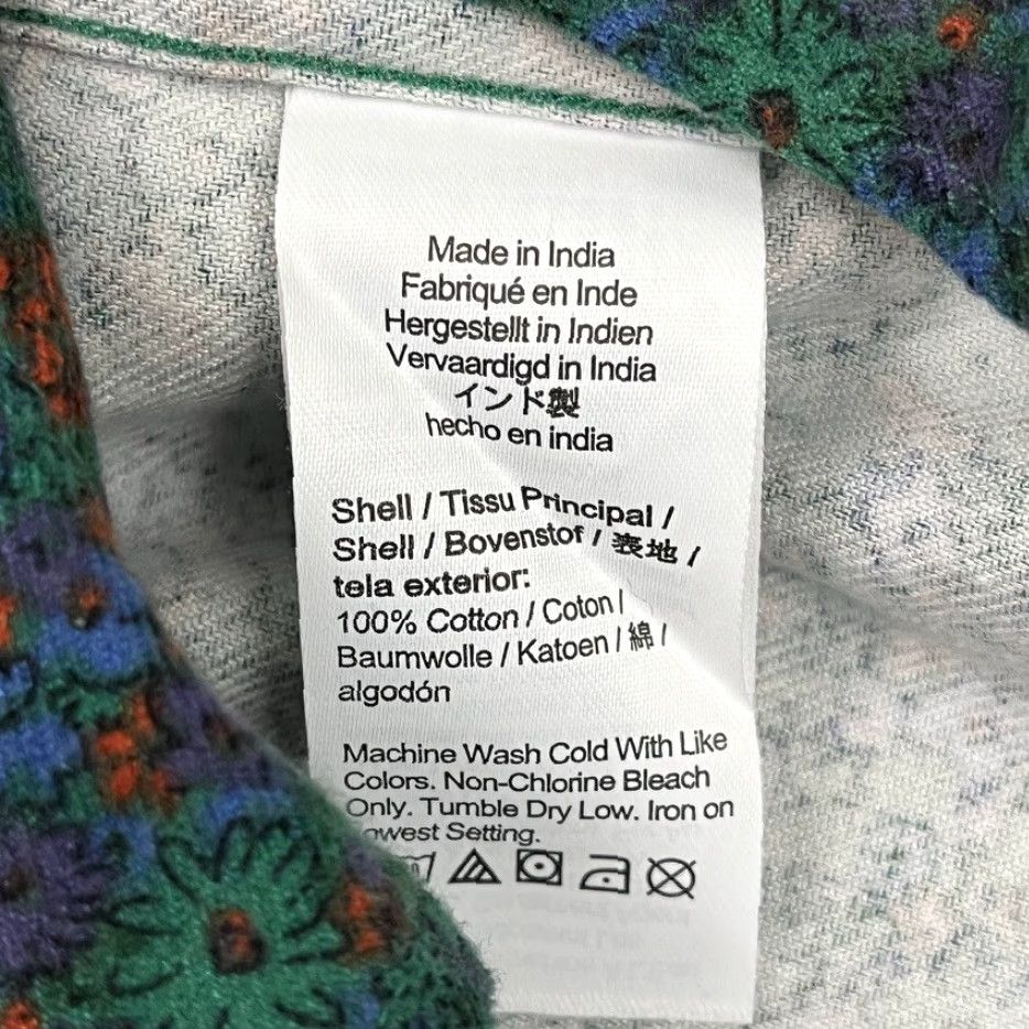 J.Crew J.CREW Midweight Flannel Button-Up Shirt Mens L Green Floral Corduroy Spring NEW Size US L / EU 52-54 / 3 - 6 Thumbnail