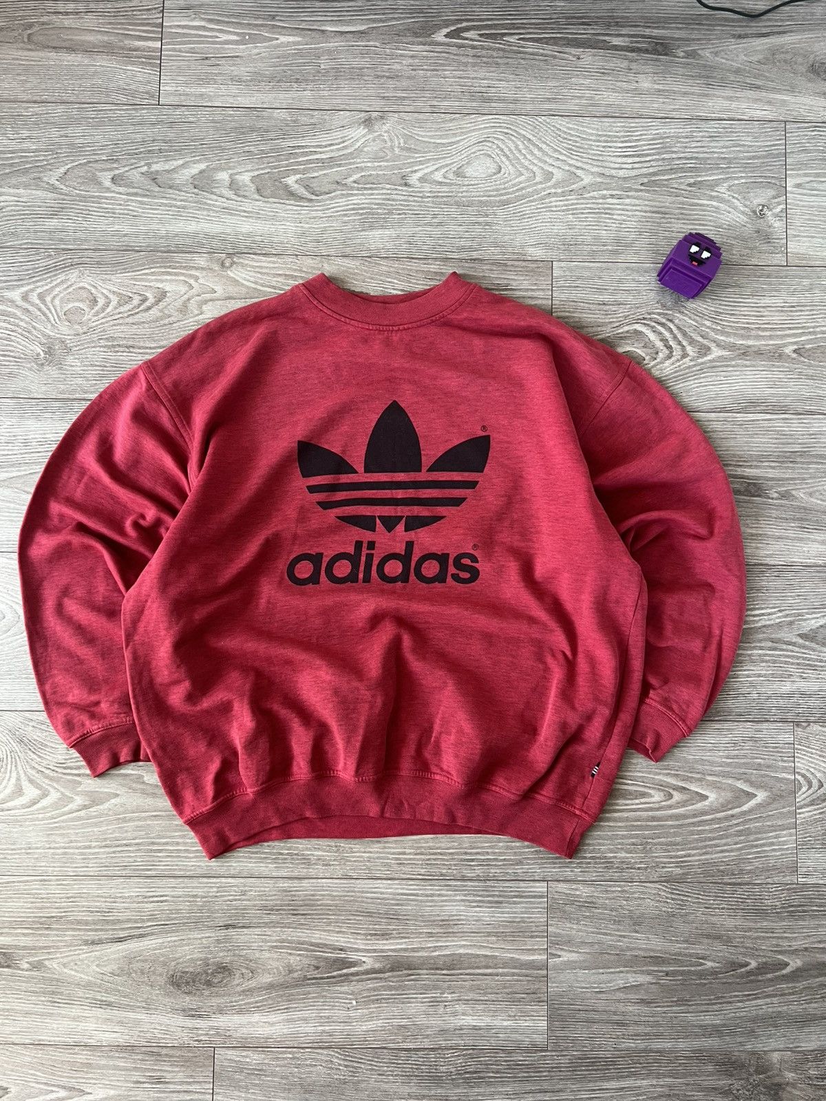 Adidas Vintage Y2k Adidas Oversize Big Logo Crewneck Sweatshirt Size US L / EU 52-54 / 3 - 6 Thumbnail