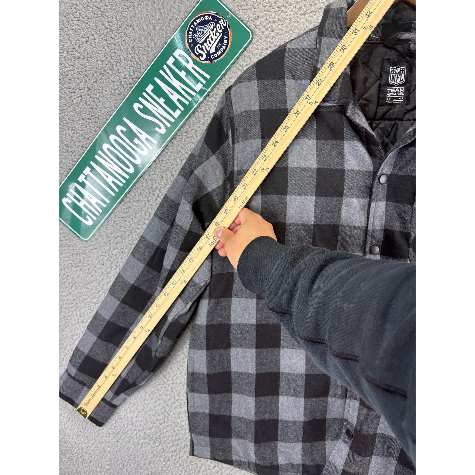 NFL NFL Tennessee Titans Quilted Flannel Jacket Mens Large Black Size US L / EU 52-54 / 3 - 4 Thumbnail