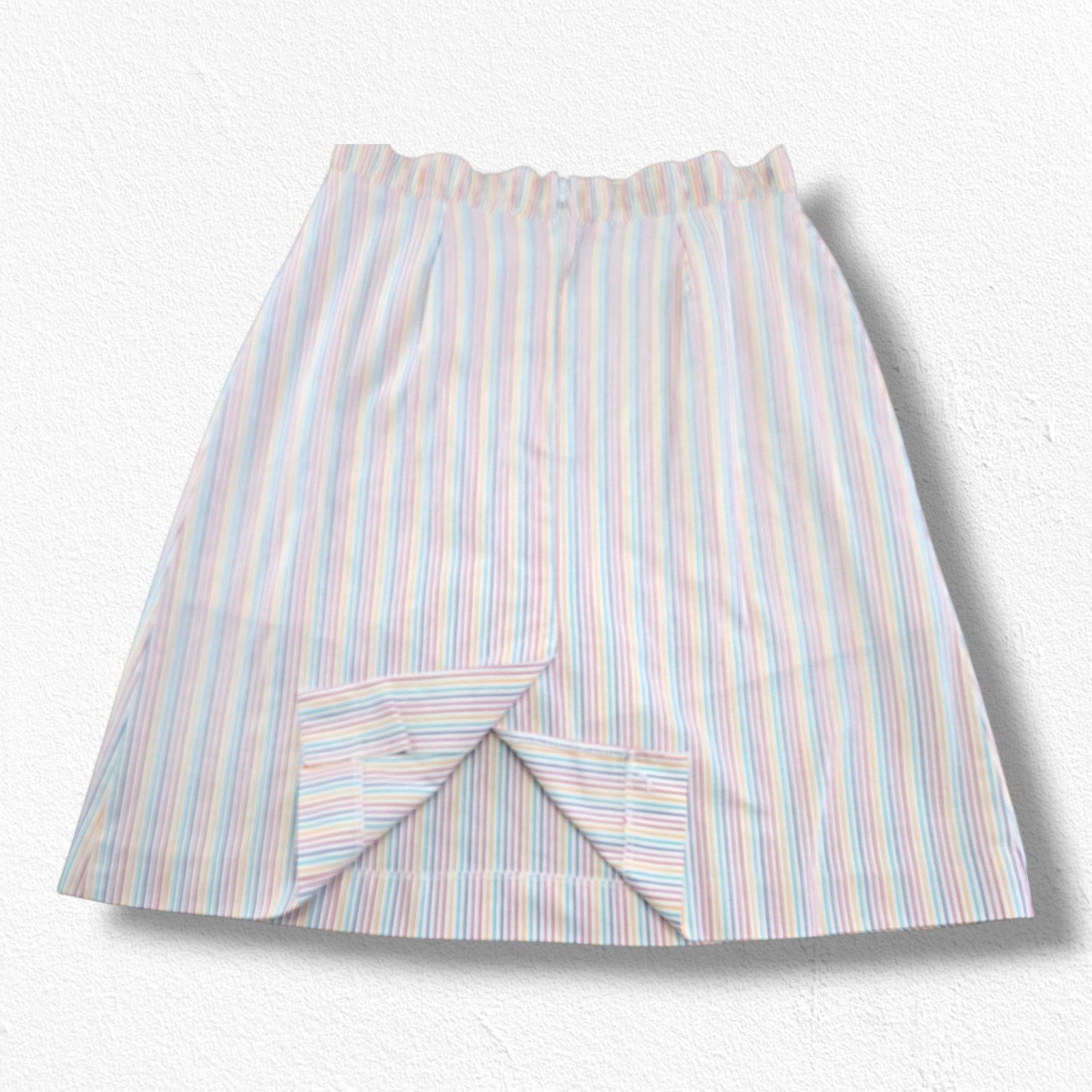 Vintage 1970s Striped Skort USA Made Size 8 Size 30" / US 8 / IT 44 - 10 Thumbnail