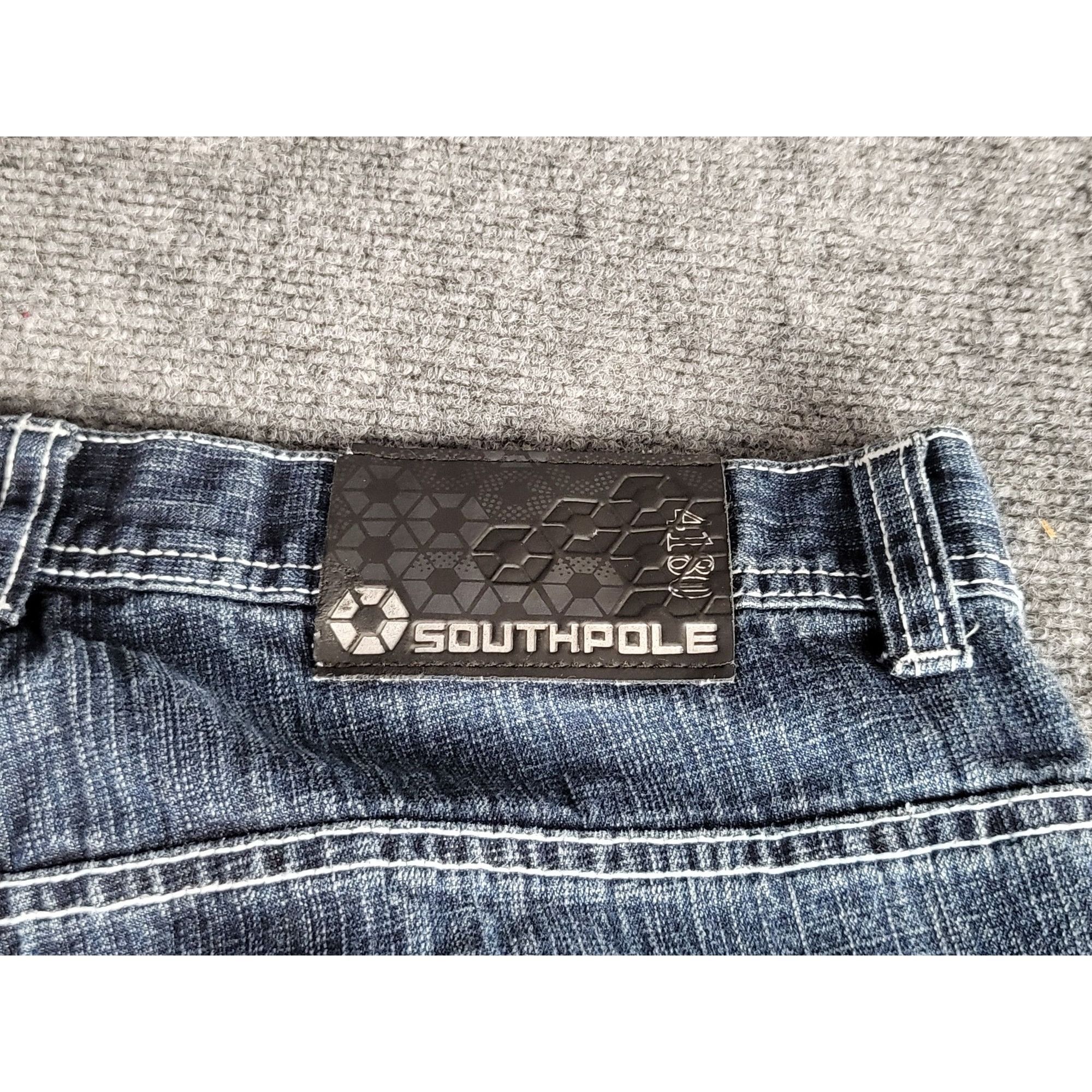 Southpole Vintage Southpole Y2K Baggy Jeans Men Sz 34 Blue Skater Casu Size US 34 / EU 50 - 12 Thumbnail