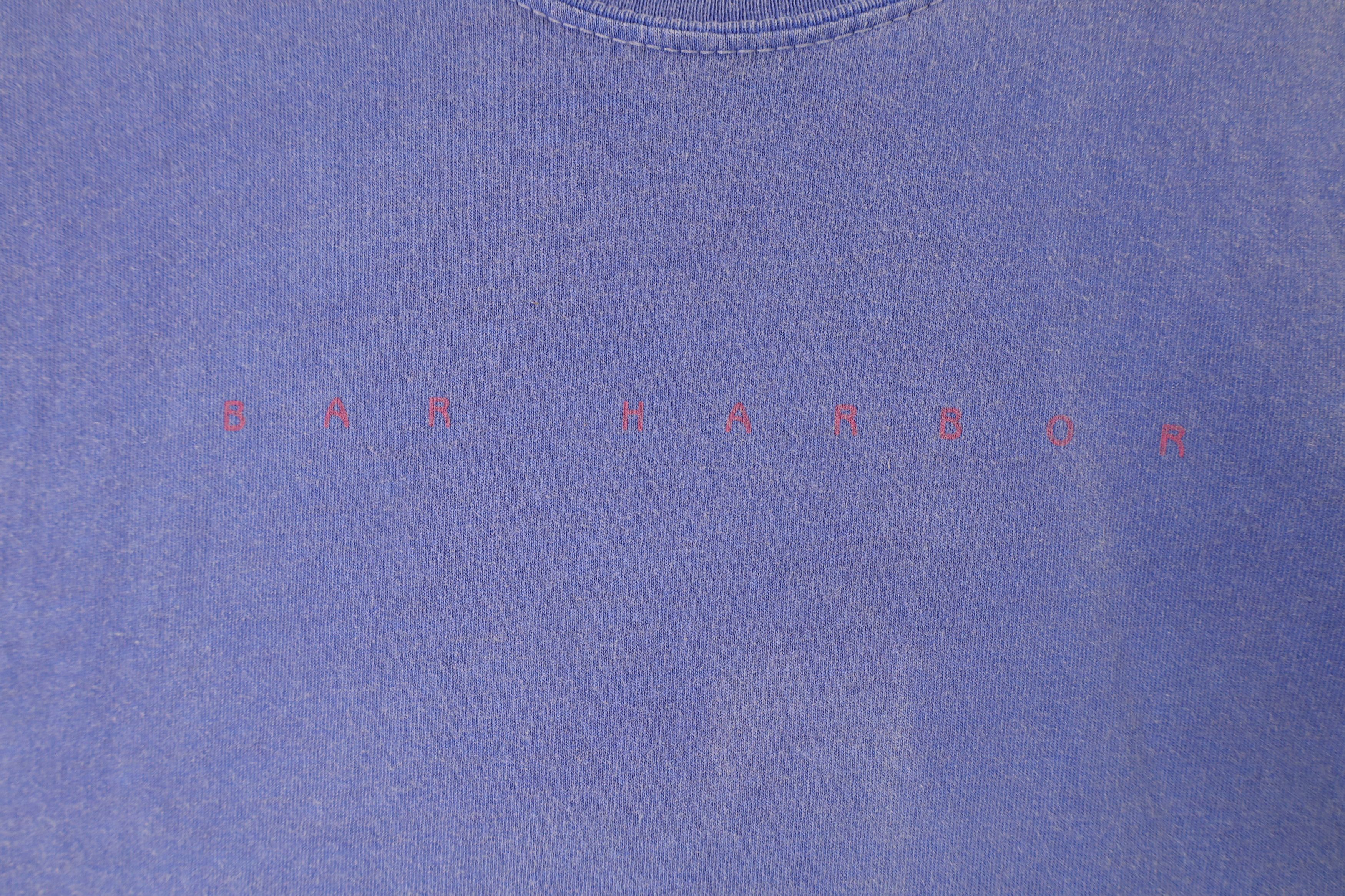 Vintage Vintage 90s Streetwear Stonewash Pigment Dye Maine T-Shirt Size US XL / EU 56 / 4 - 4 Thumbnail