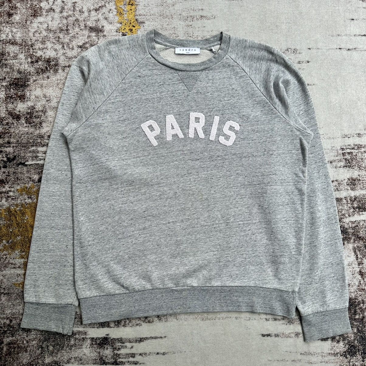 Sandro SANDRO PARIS CARPET LOGO RARE SWEATSHIRT Size US M / EU 48-50 / 2 - 2 Thumbnail