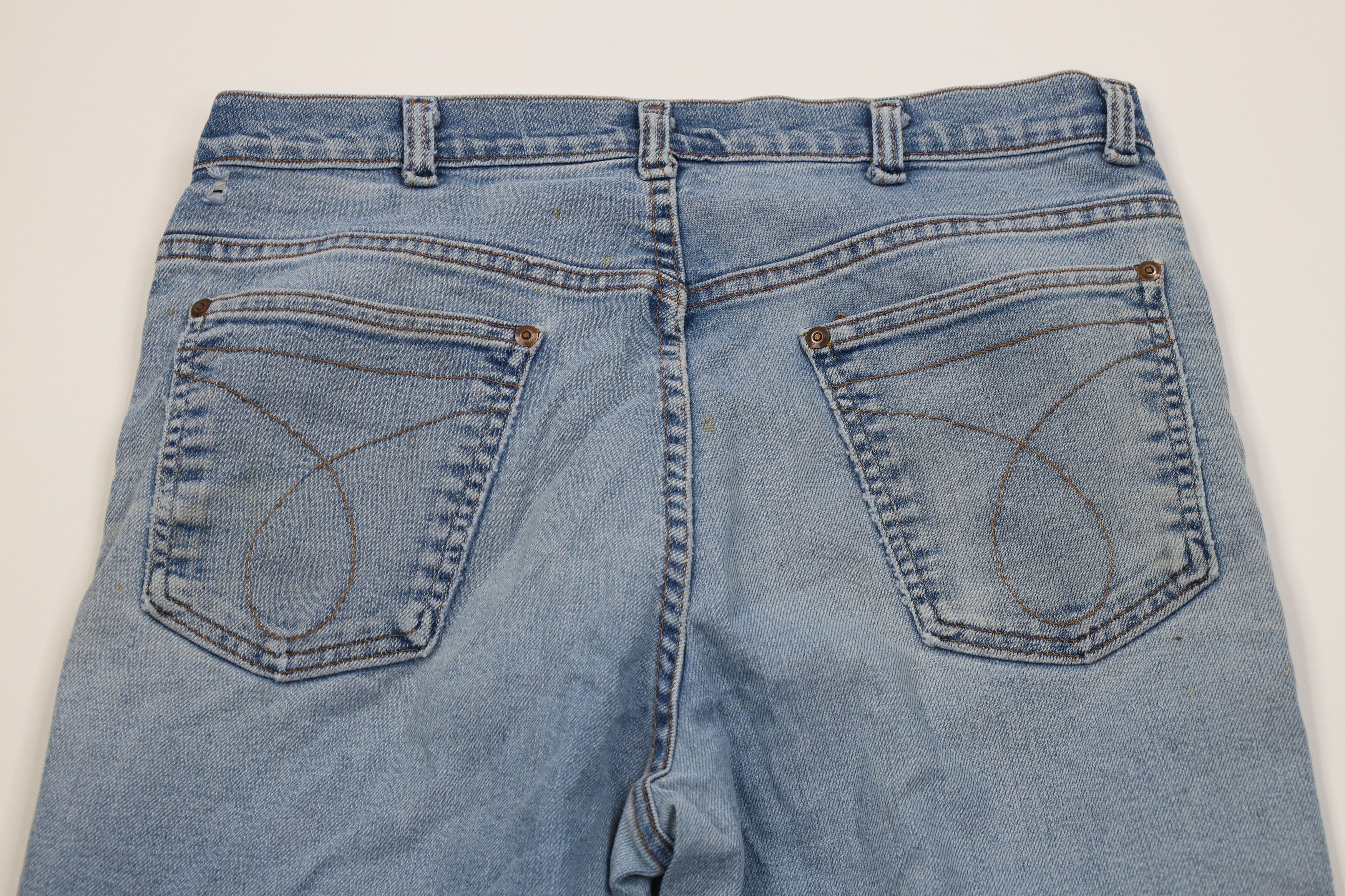 Vintage Vintage 70s Streetwear Flared Wide Leg Denim Jeans USA Size US 32 / EU 48 - 12 Thumbnail