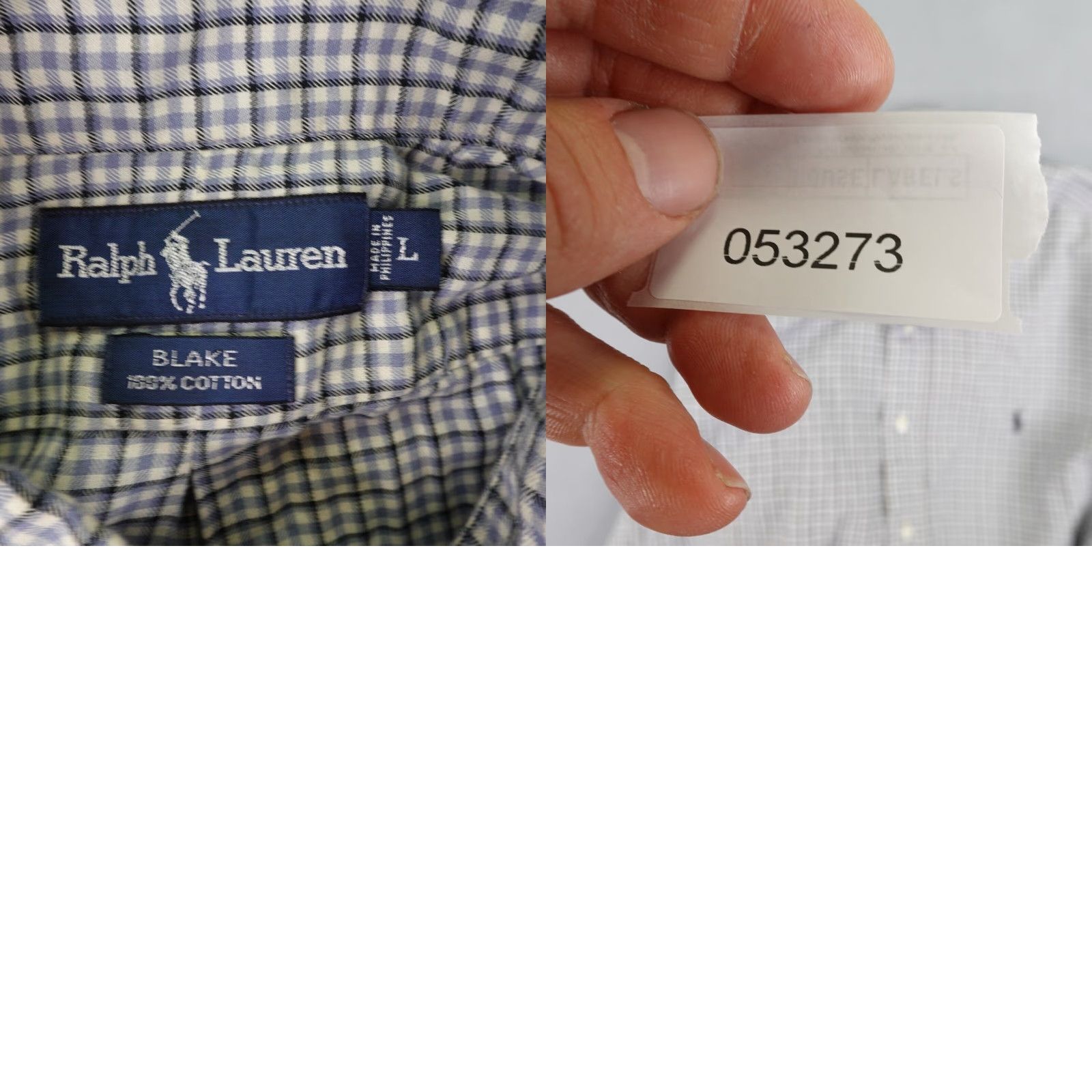 Ralph Lauren VINTAGE Ralph Lauren Button-Up Shirt Mens Large Blue Plaid Blake Pony Logo Short Sleeve Size US L / EU 52-54 / 3 - 8 Thumbnail