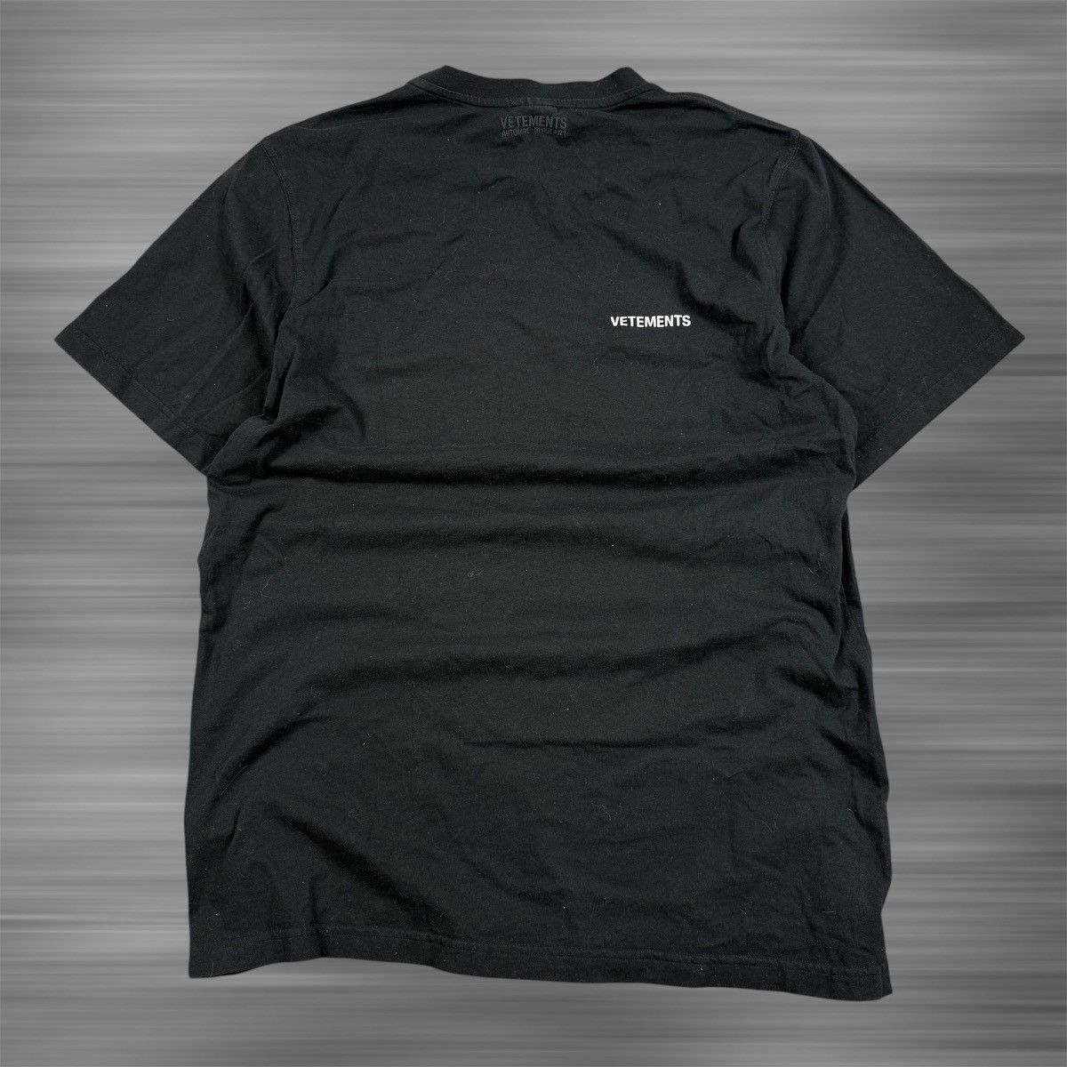 Vetements Vetements Logo Front Back ‘Black’ T-Shirt Size US XL / EU 56 / 4 - 4 Thumbnail