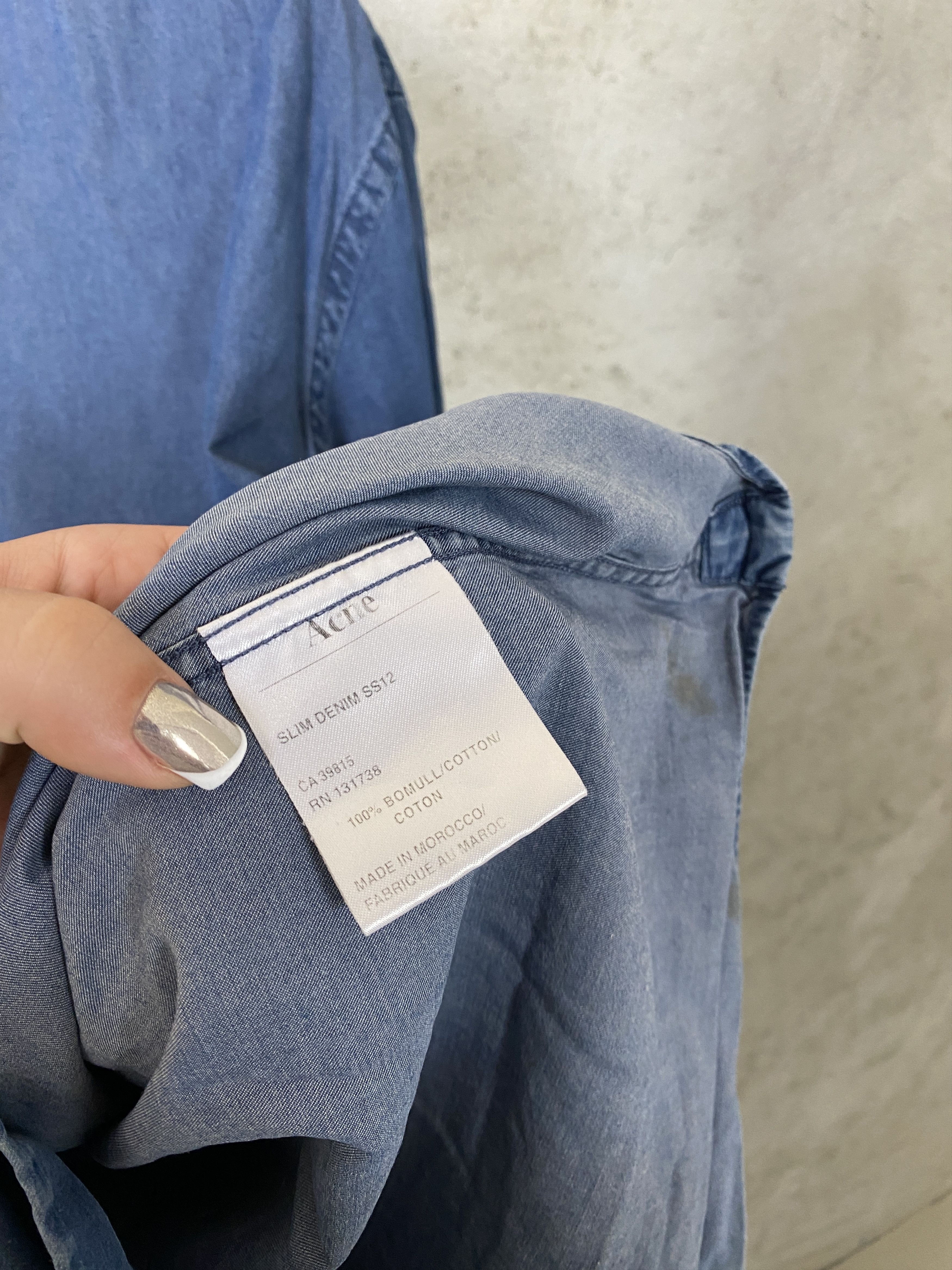 Acne Studios Acne Slim Denim SS12 casual shirt Size US L / EU 52-54 / 3 - 5 Thumbnail