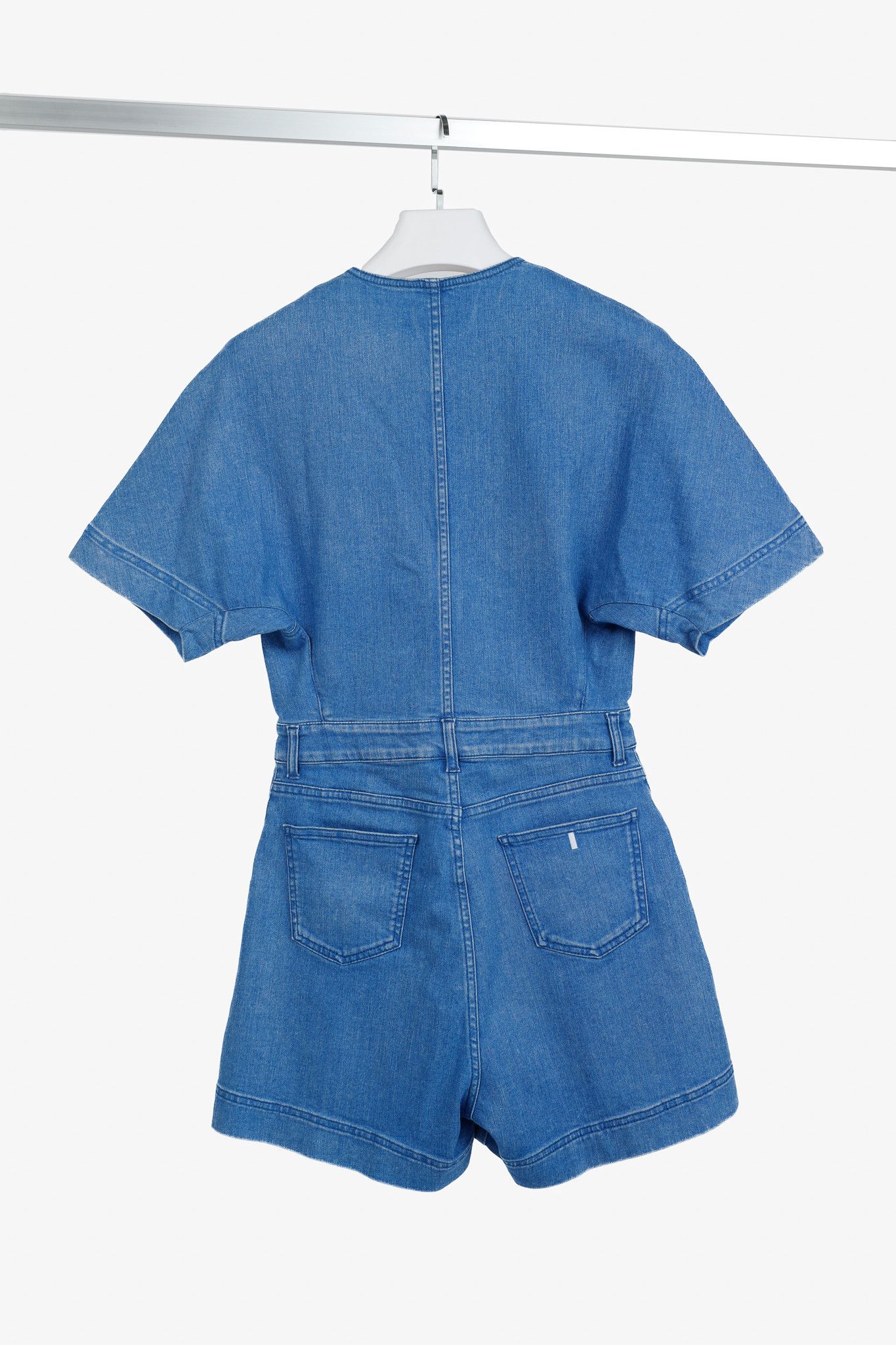 Stella McCartney Stella McCartney Resort 2015 Blue Denim Cut-Out Playsuit Size 28" / US 6 / IT 42 - 2 Thumbnail