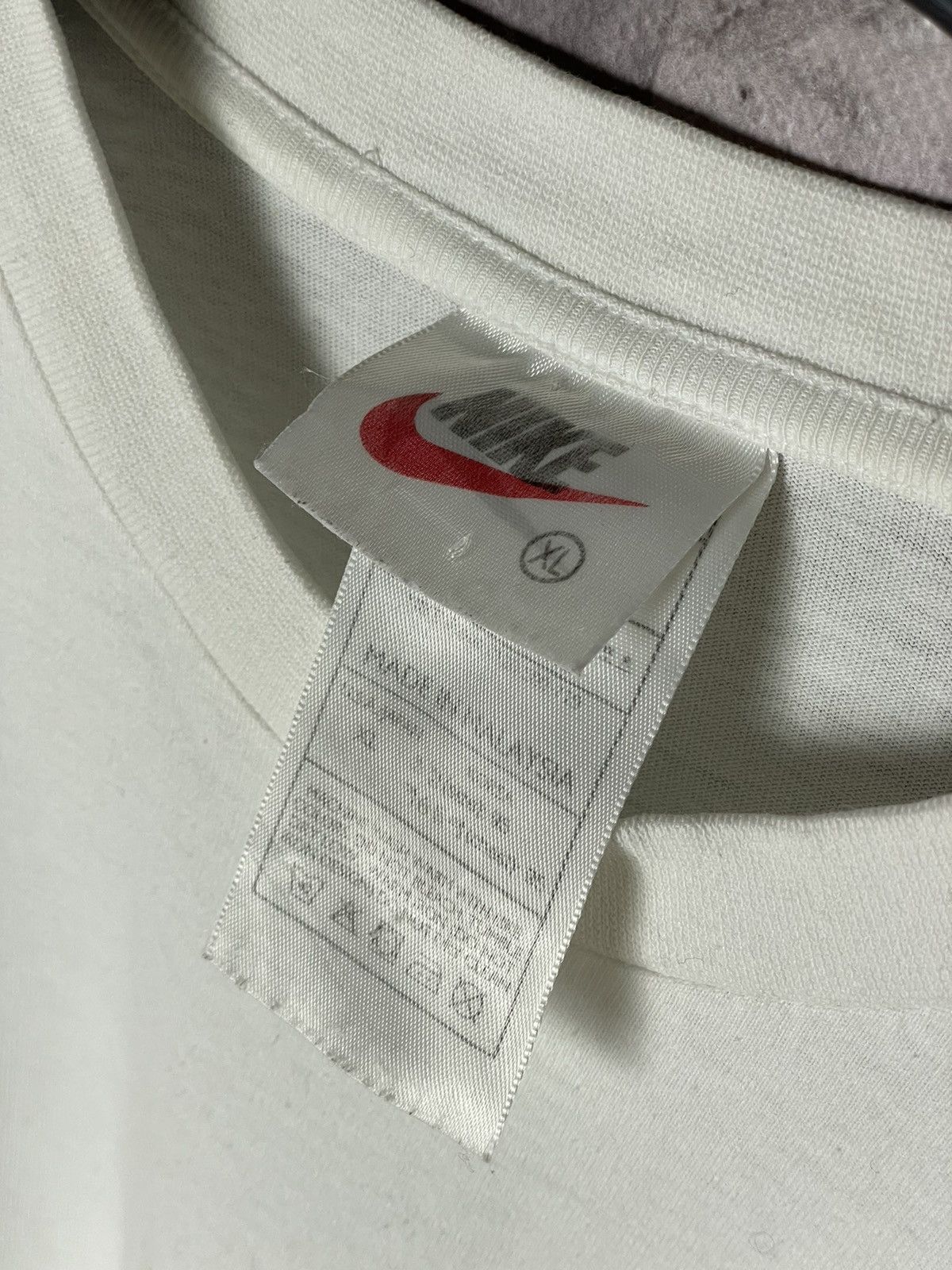 Nike × Vintage Nike tee Vintage 90s Nike Central Logo USA T-shirt y2k Size US XL / EU 56 / 4 - 7 Thumbnail