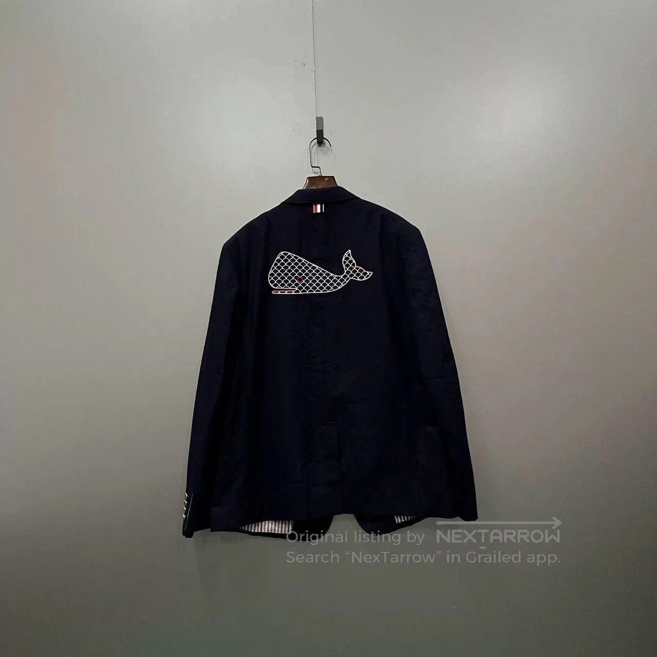 Thom Browne thom browne navy whale embroidered blazer. Size US M / EU 48-50 / 2 - 2 Thumbnail