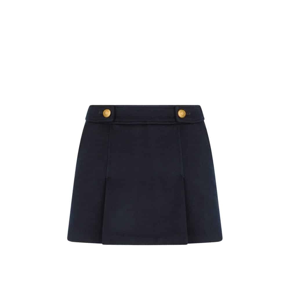 Tom Ford o1loc1c0126 GC5764 Pleated Mini Skirt in Blue Size 27" / US 4 / IT 40 - 1 Thumbnail