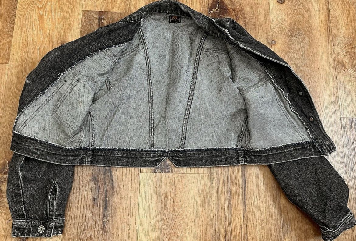 Lee Vintage Lee Denim Jacket 80s USA Cropped Point Hem Trucker Size M / US 6-8 / IT 42-44 - 5 Thumbnail