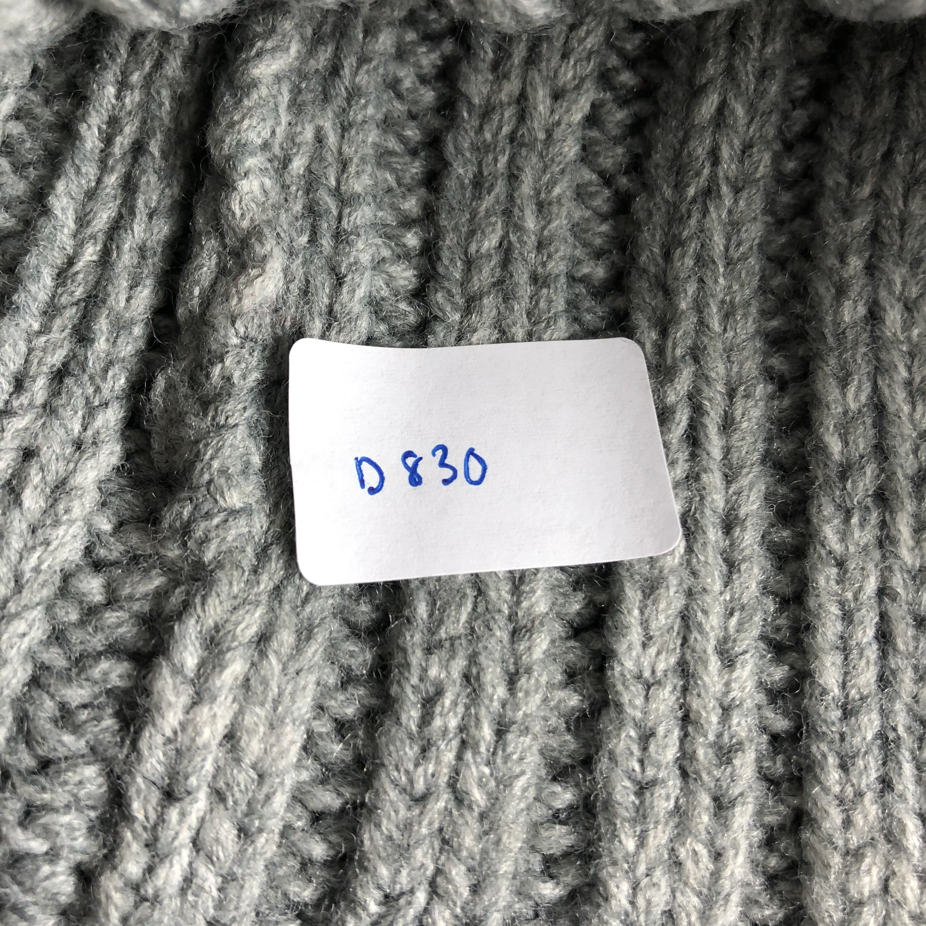GU × Vintage GU Silver Ribbed Beanie Snow Hat Snow Cap -D830 Size ONE SIZE - 7 Thumbnail