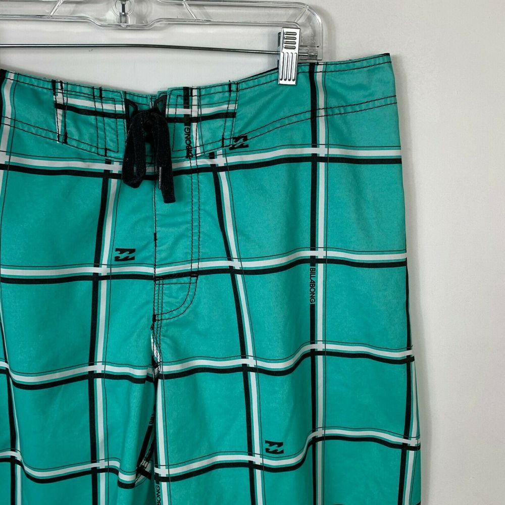Billabong Billabong Mens 38 Board Surf Swim Shorts Trunks Blue Plaid Size US 38 / EU 54 - 8 Thumbnail