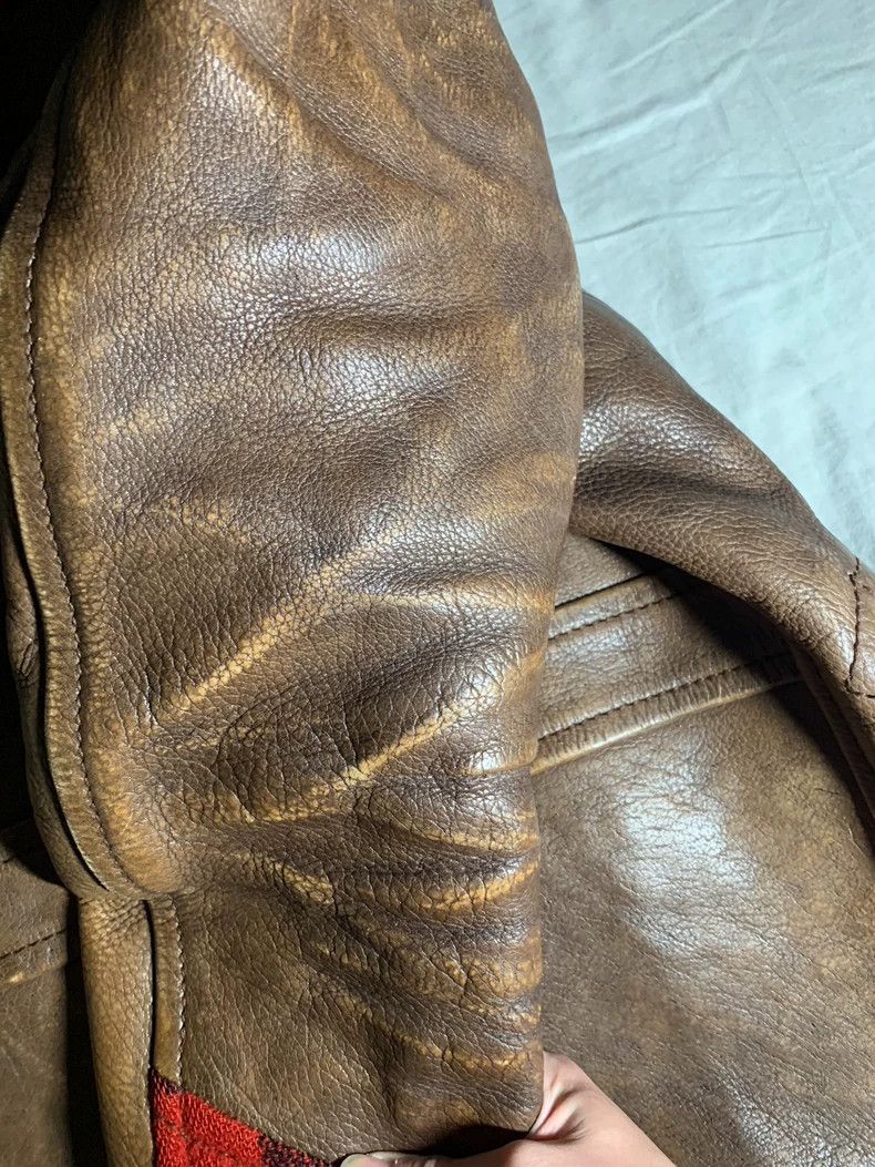Number (N)ine Number (N)ine08aw thick and heavy wool collar cowhide jacke Size US M / EU 48-50 / 2 - 5 Thumbnail