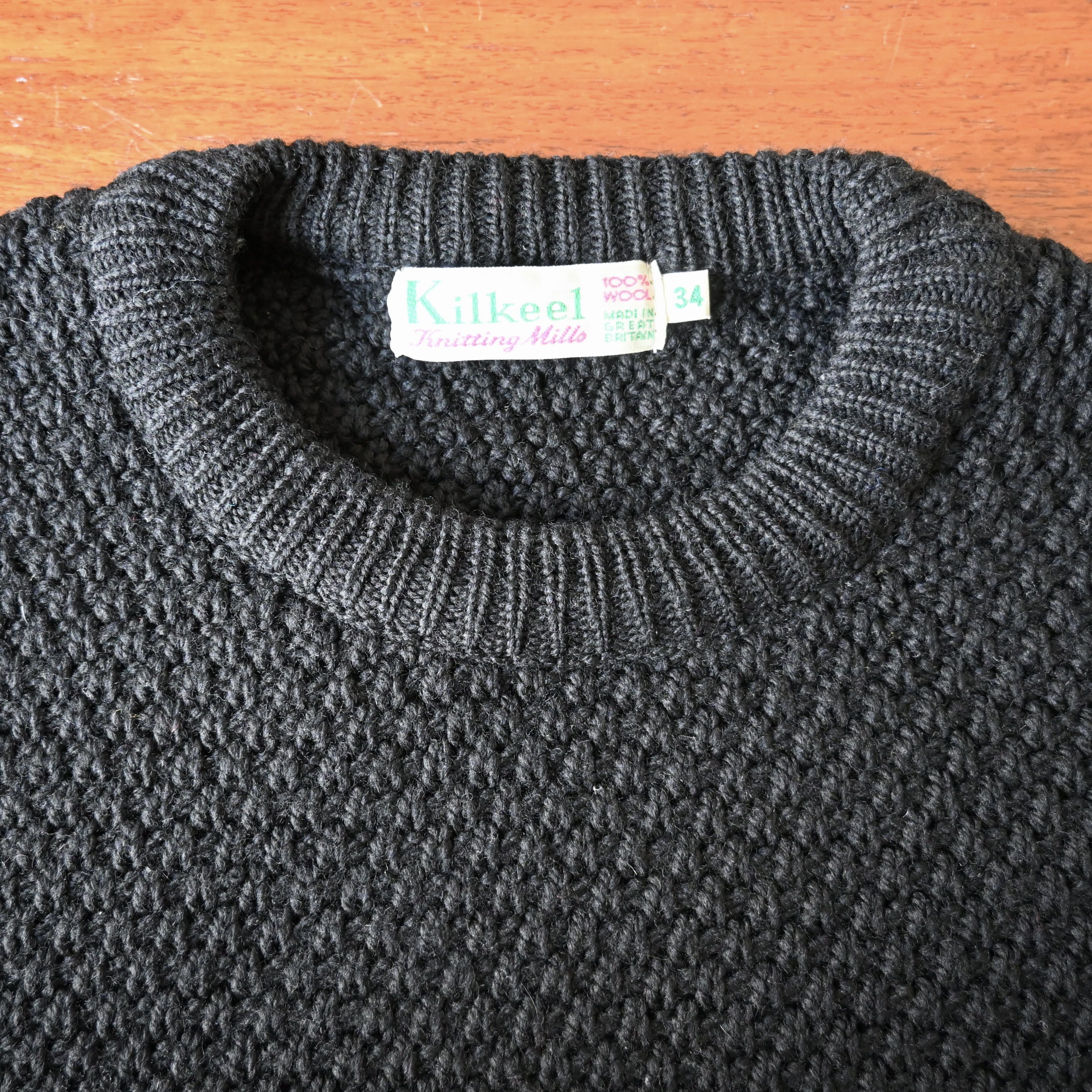 Other Kilkeel Knitting Mills popcorn knit sweater, made in England Size US S / EU 44-46 / 1 - 9 Thumbnail