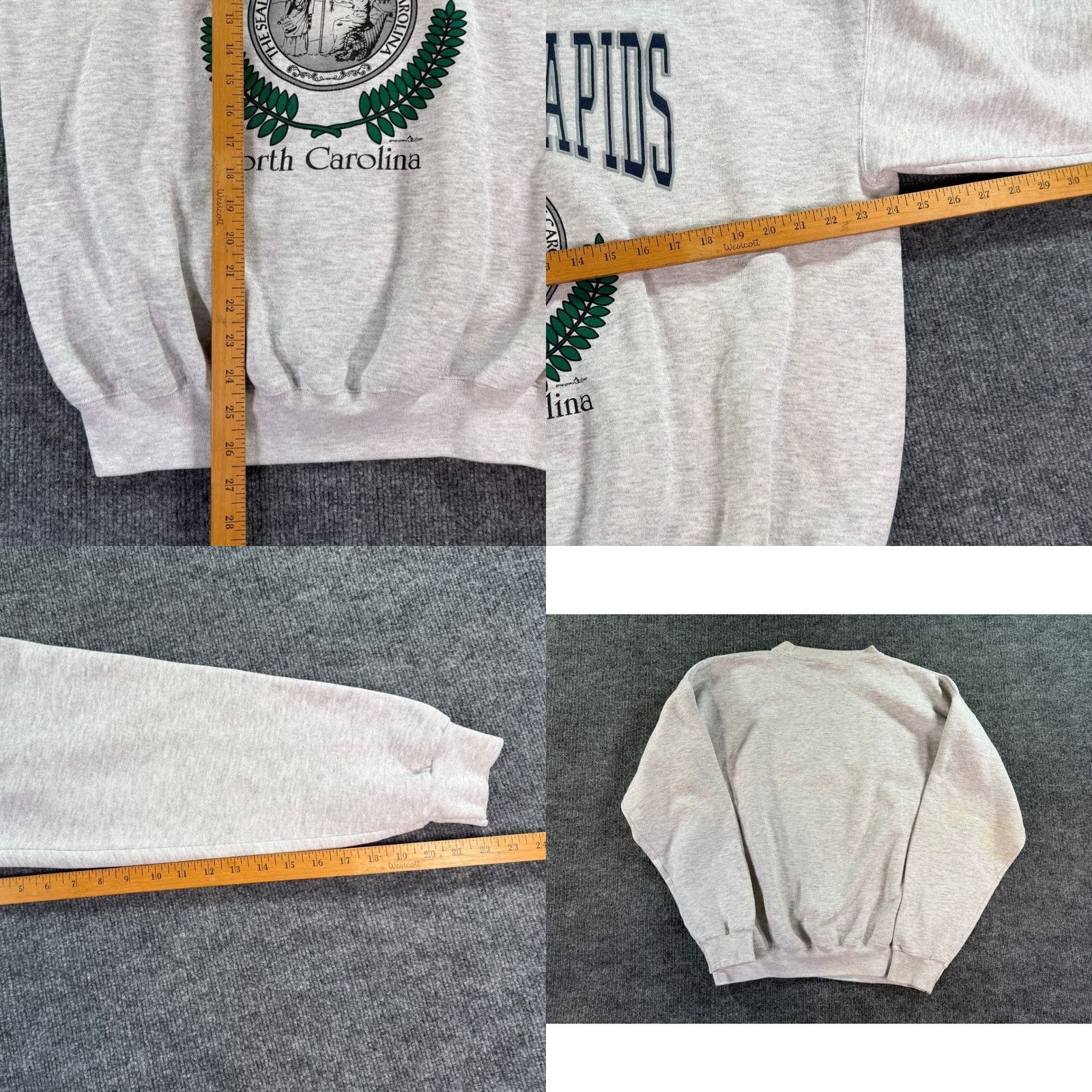 Vintage VINTAGE Roanoke Rapids North Carolina Sweatshirt Mens XL Gray Reverse Weave Size US XL / EU 56 / 4 - 8 Thumbnail