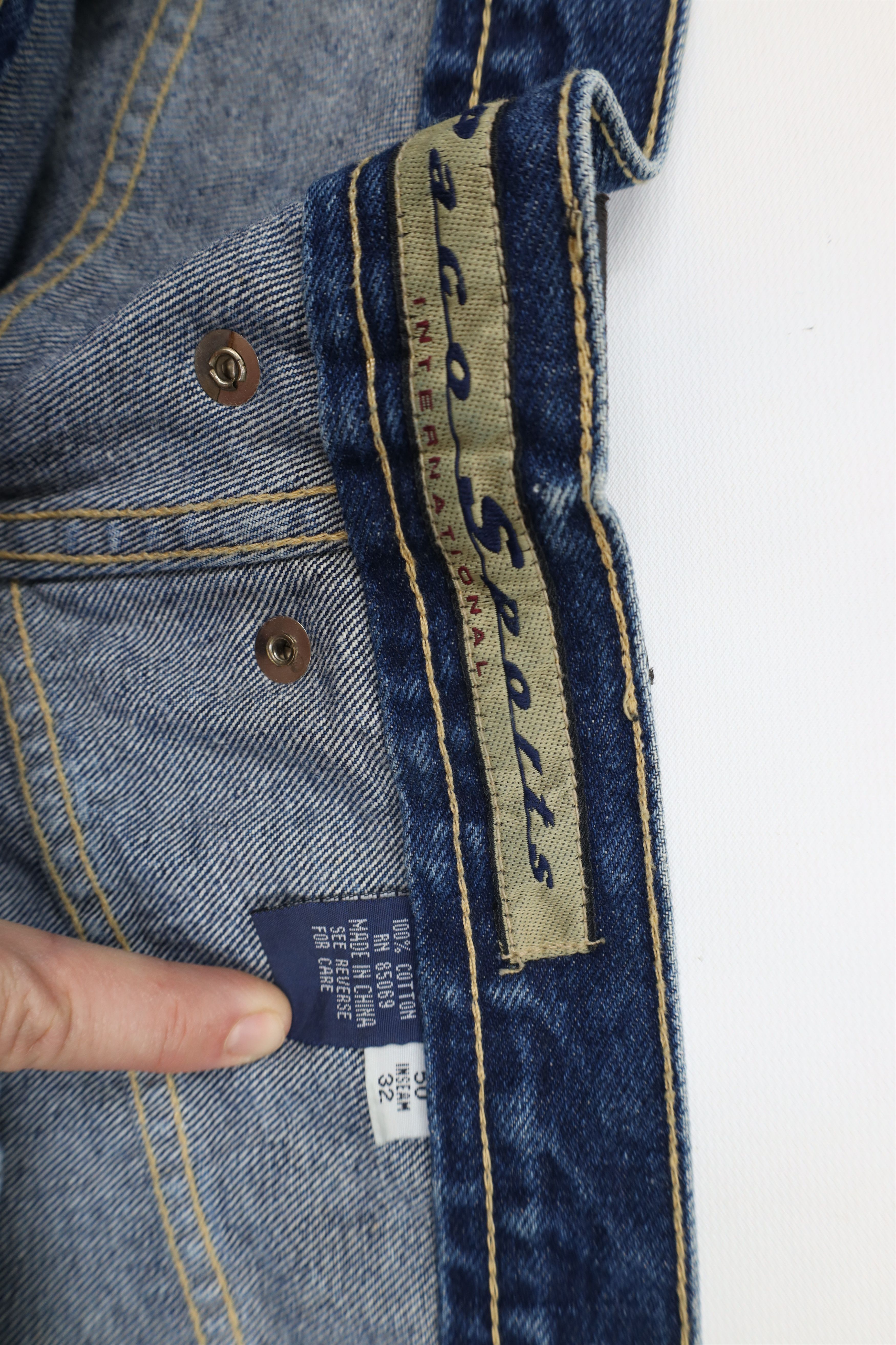 Vintage Deadstock Vintage 90s Paco Sport Hop Wide Leg Denim Jeans Size US 44 / EU 60 - 8 Thumbnail