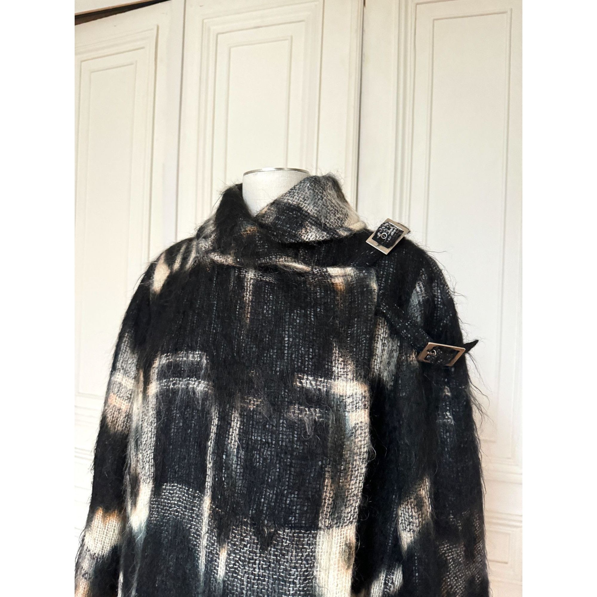 Thierry Mugler 1990s Oversized Mohair Wool Jacket Size L / US 10 / IT 46 - 3 Thumbnail