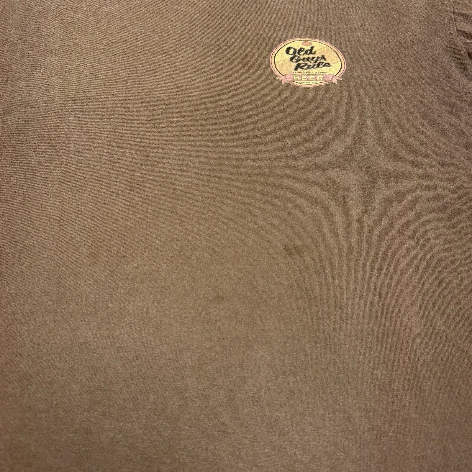 Vintage Vintage Old Guys Rule Beer T Shirt Mens 2XL Brown Short Slee Size US XXL / EU 58 / 5 - 5 Thumbnail