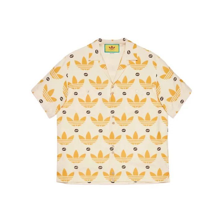 Gucci Gucci Gucci x Adidas Short Sleeve Button-Up Shirt -2506 Size US M / EU 48-50 / 2 - 1 Thumbnail